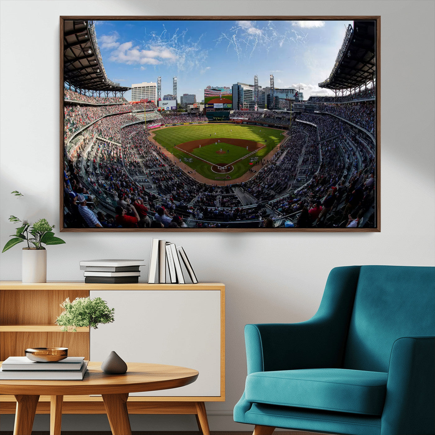 78608-MGV-CV-36X24-Truist Park Stadium Canvas Wall Art - Atlanta Braves Game Day Exclusive Decor
