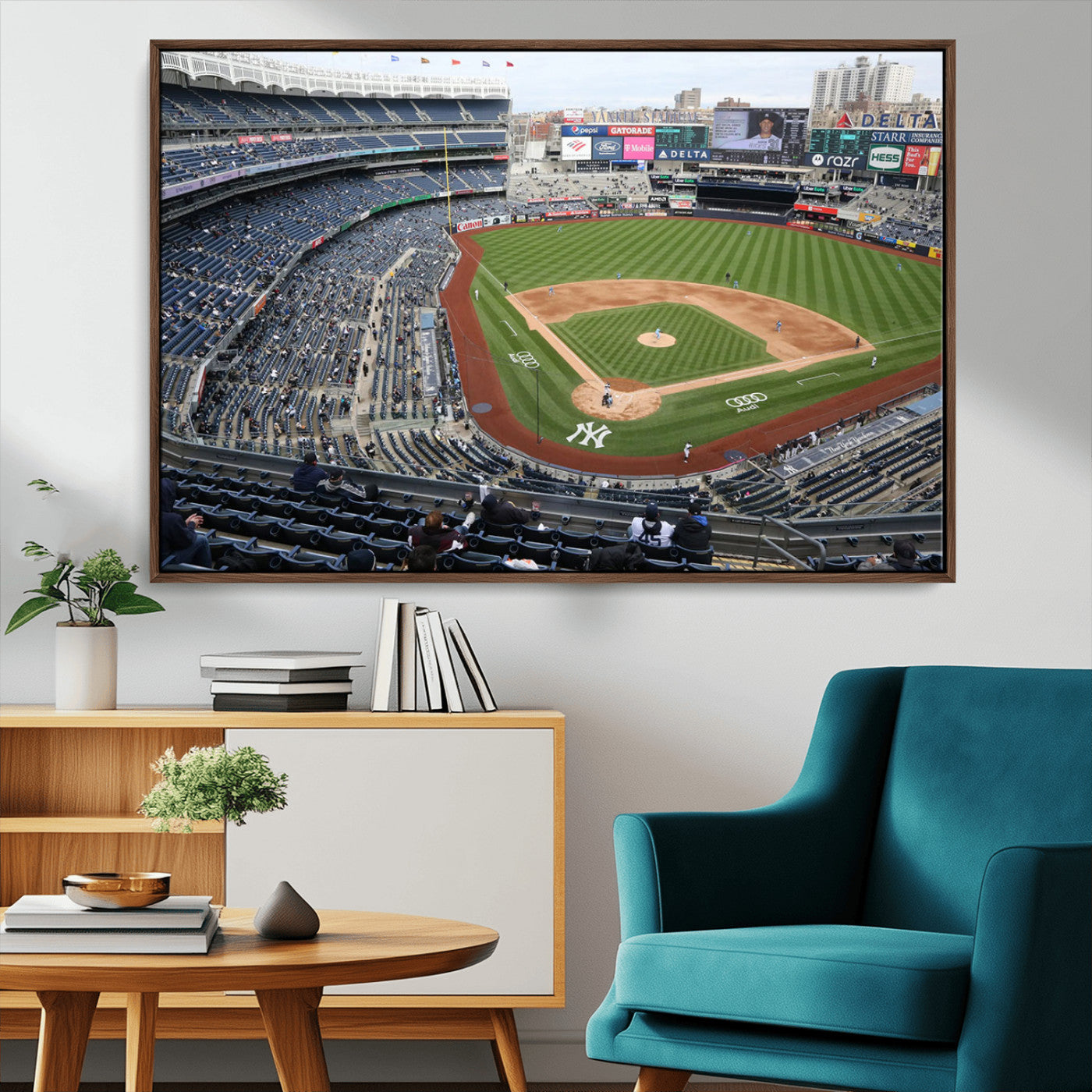 -New York Yankees Baseball Team Print - Yankee Stadium Wall Art Canvas Print