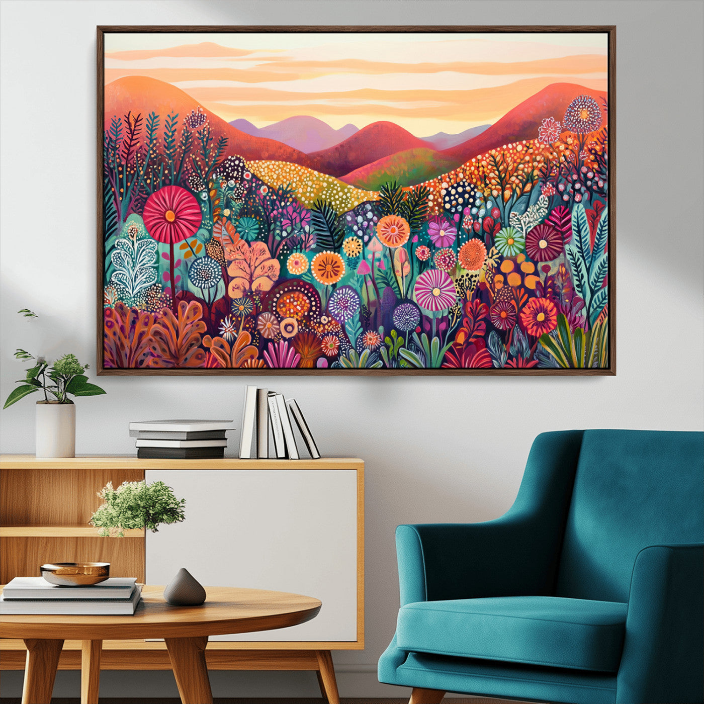 51484-MGV-CV-36X24-Yayoi Kusama 1986 Wall Art Print – Yayoi Kusama Wabi Sabi Japanese Wall Art Print - Vibrant Abstract