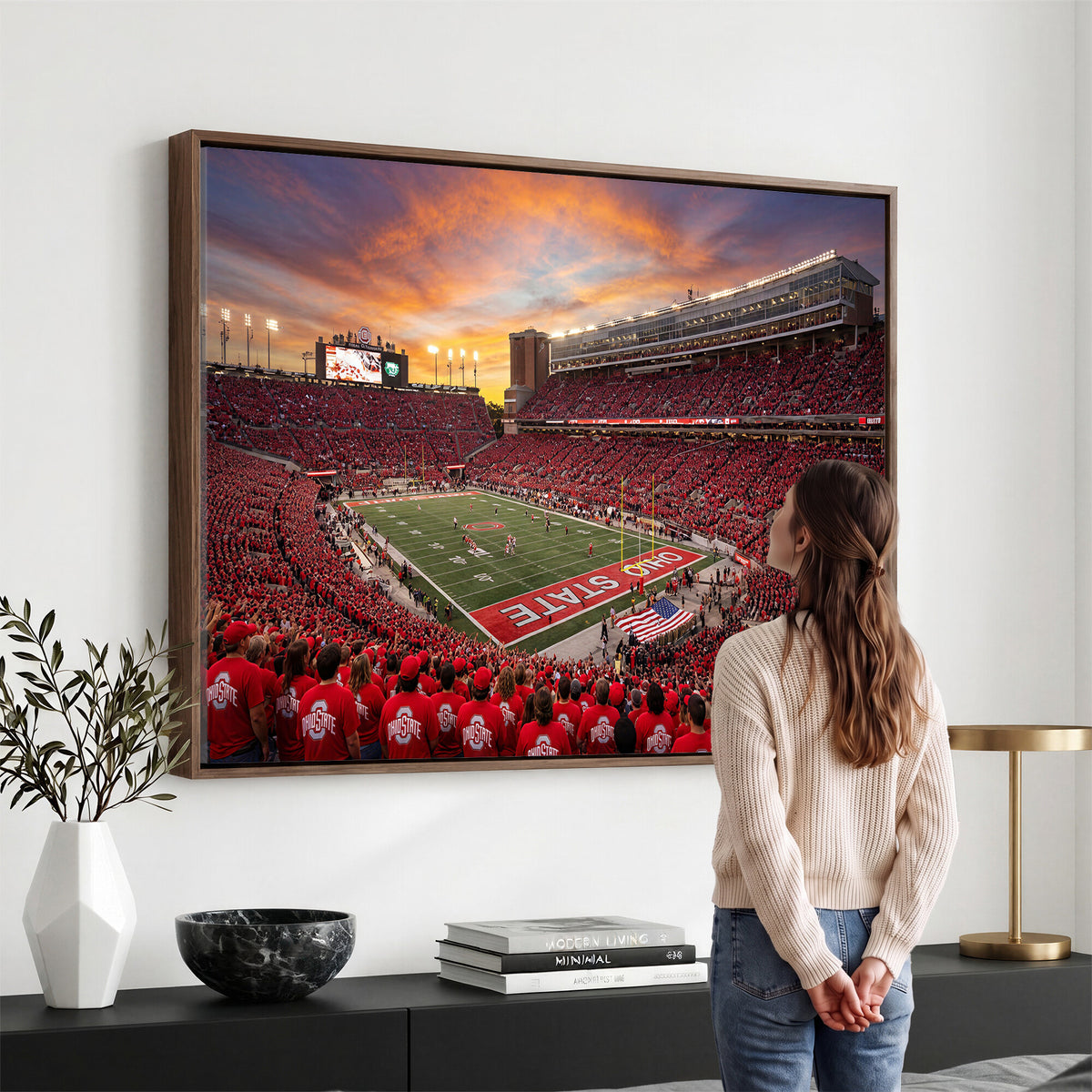 73119077-MGV-CV-36X24 - Stadium Wall Art Canvas Print