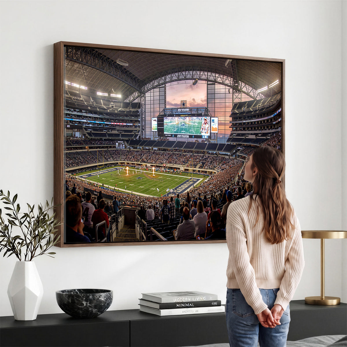 61524160-MGV-CV-36X24 - Stadium Wall Art Canvas Print