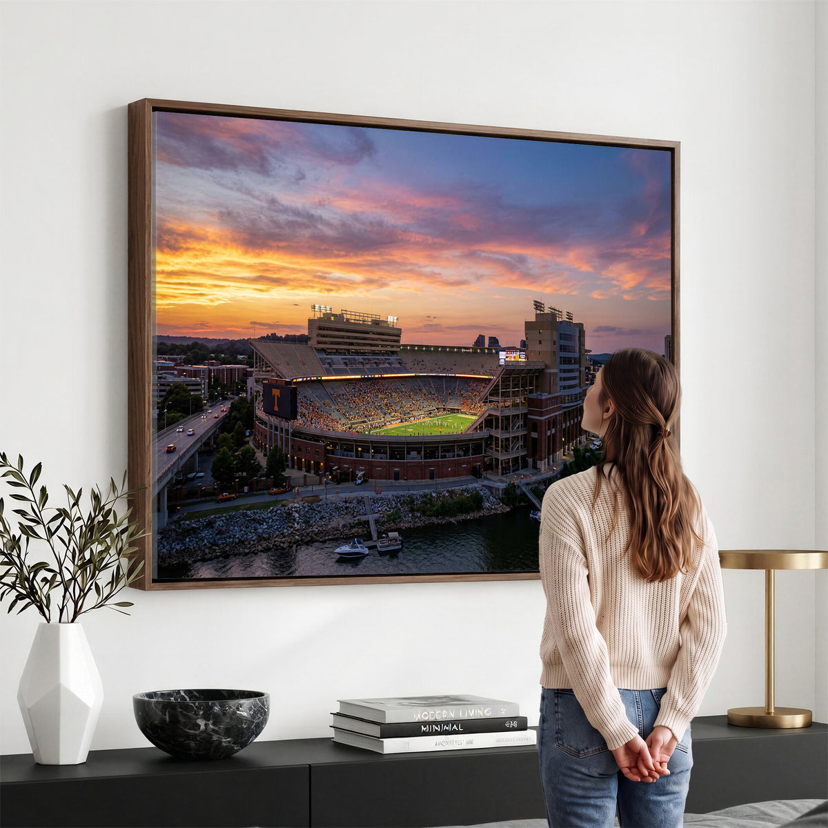 61093642-MGV-CV-36X24 - Stadium Wall Art Canvas Print