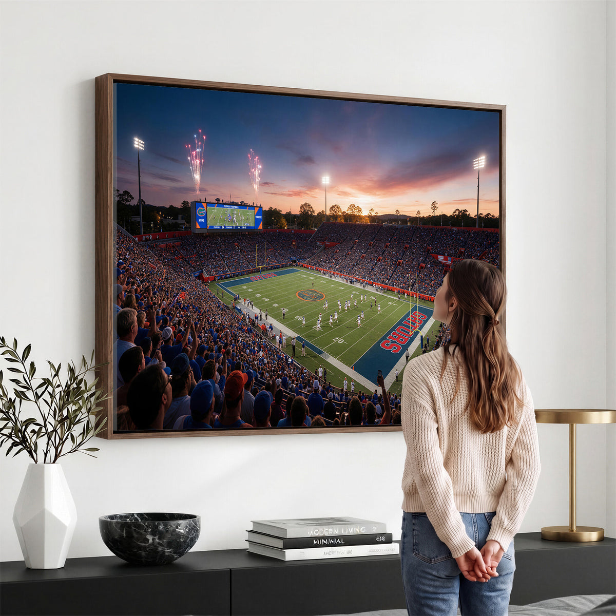 76151234-MGV-CV-36X24 - Stadium Wall Art Canvas Print