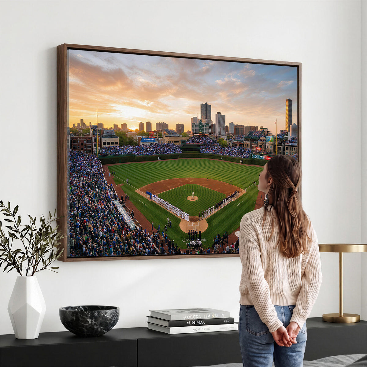 76885212-MGV-CV-36X24 - Stadium Wall Art Canvas Print