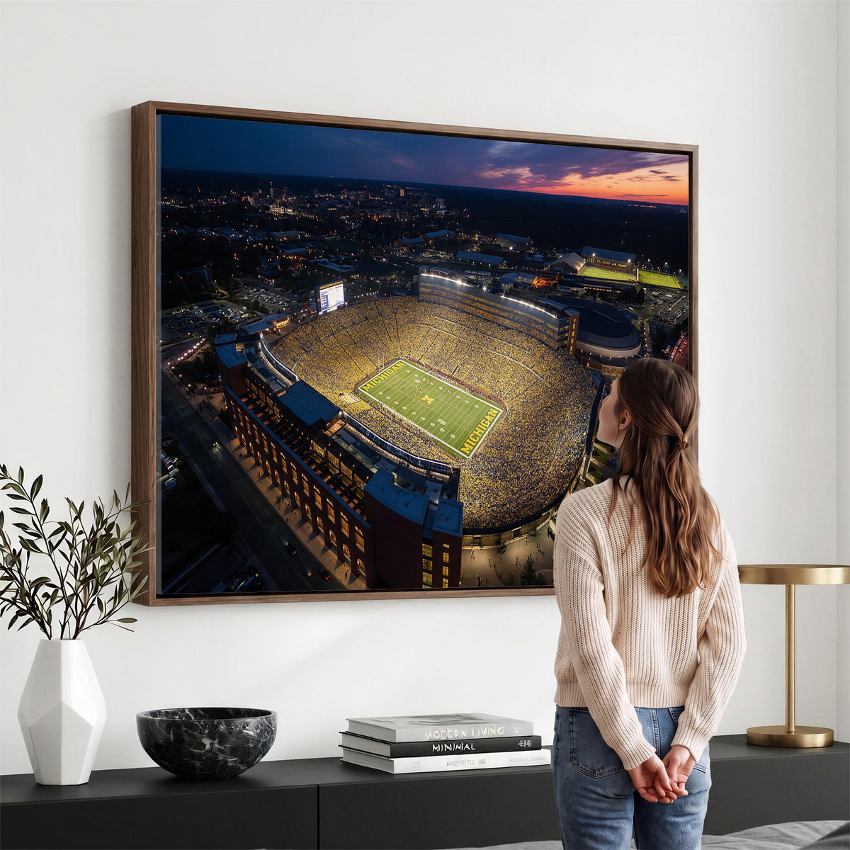 61127284-MGV-CV-36X24 - Stadium Wall Art Canvas Print