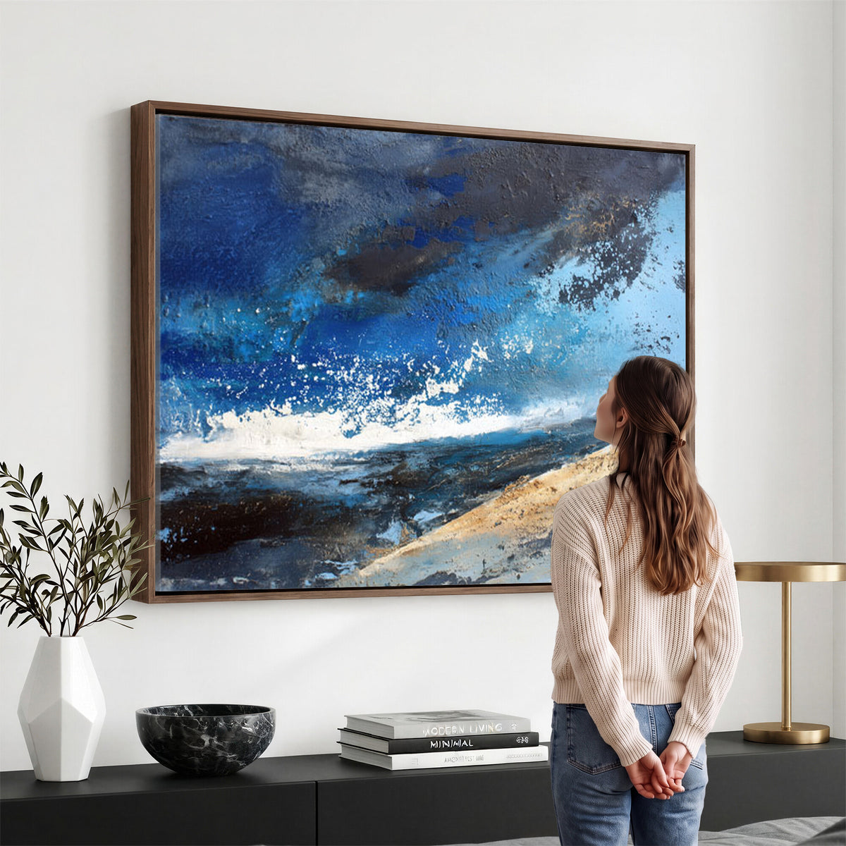 72157369-MGV-CV-36X24 - Extra Large Abstract Wall Art Canvas Print