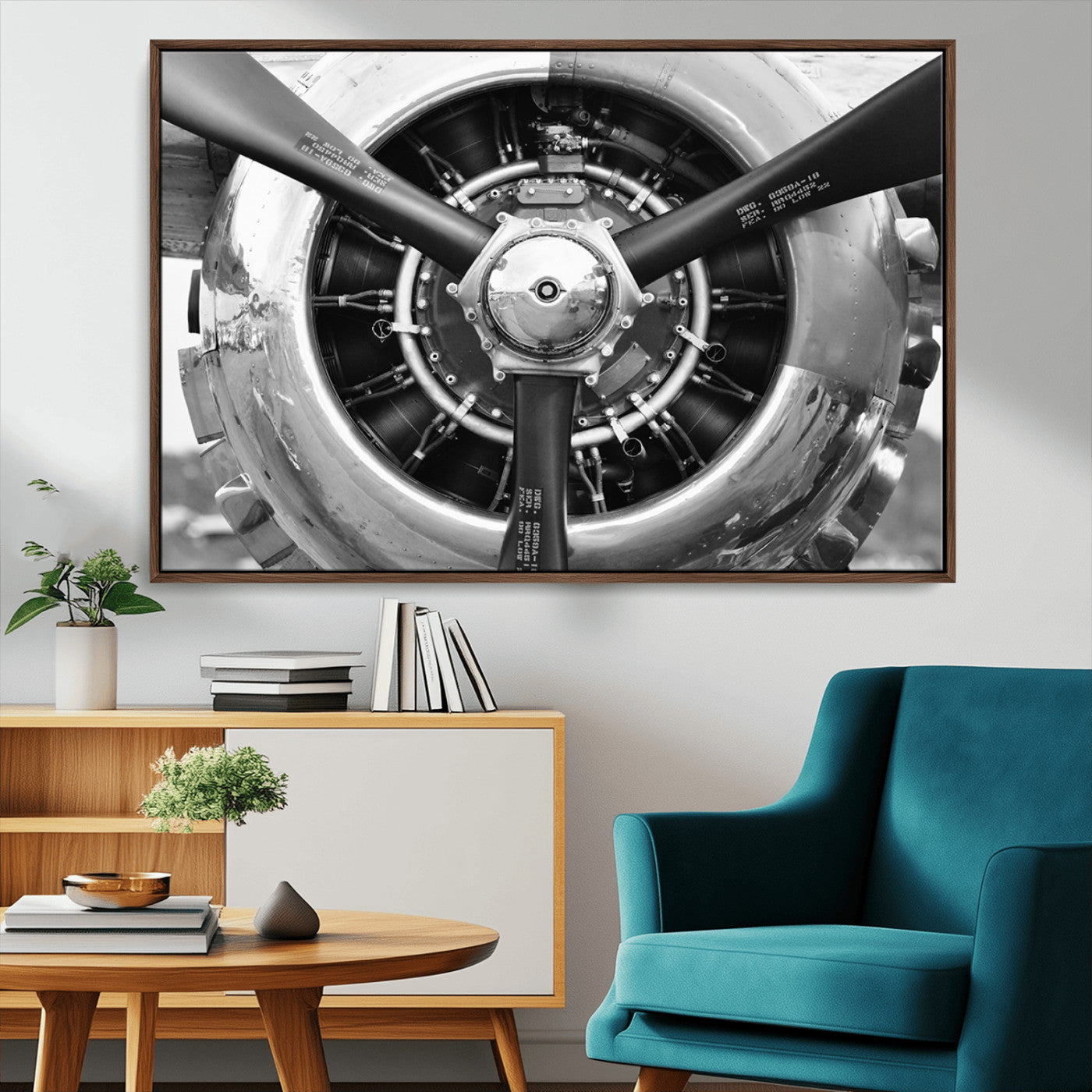 28132-MGV-CV-36X24-Vintage Airplane Wall Art Canvas Print