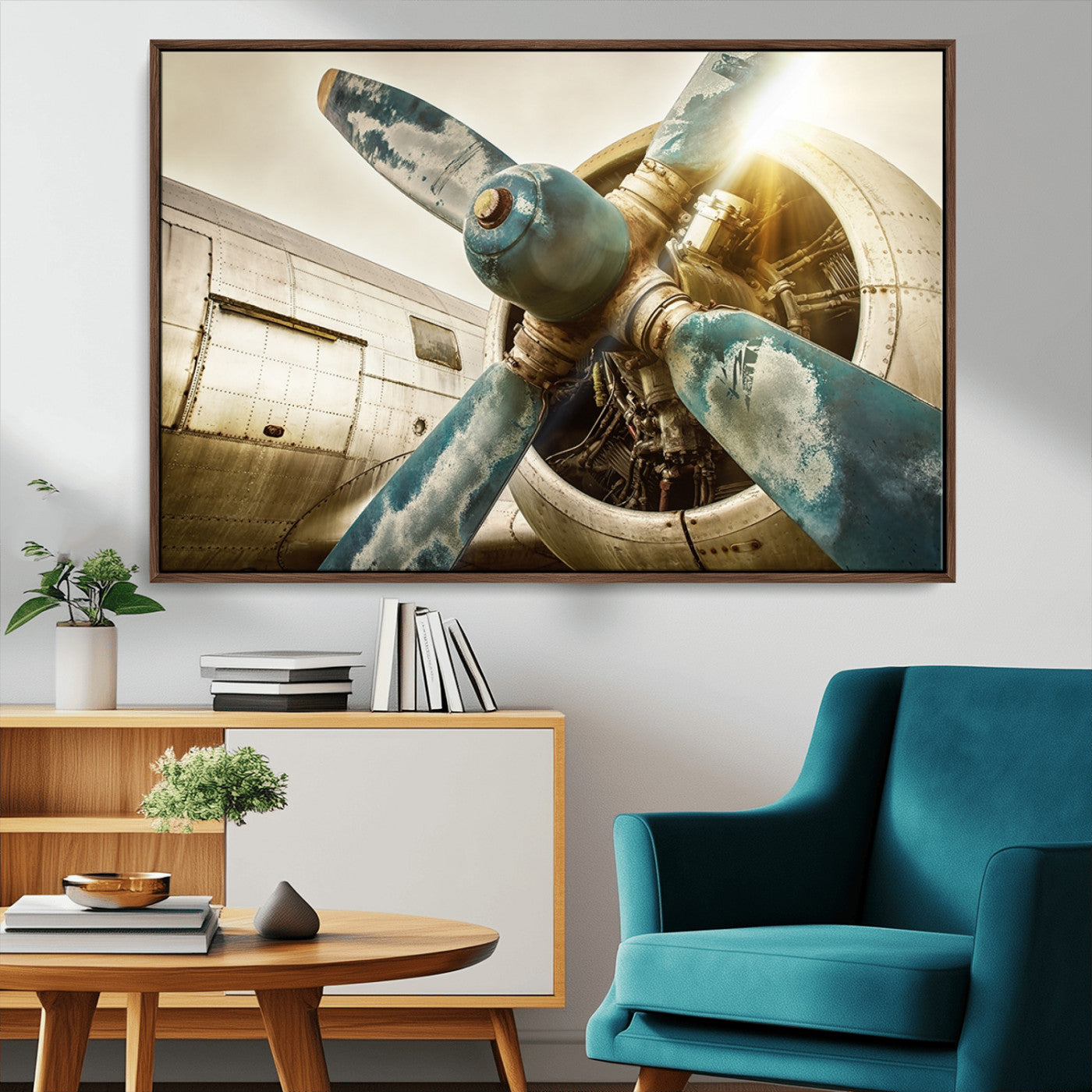 14106-MGV-CV-36X24-Vintage Airplane Canvas Print