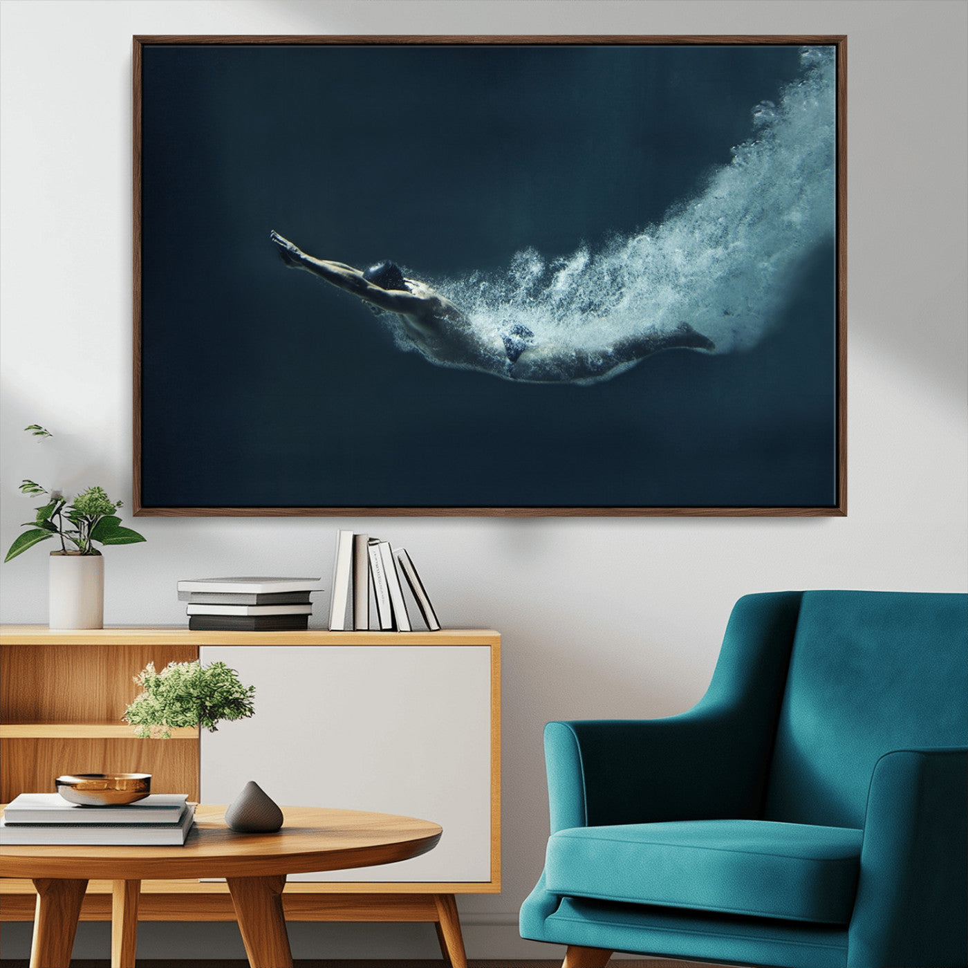 48463-MGV-CV-36X24-Swimmer Wall Art Canvas Print