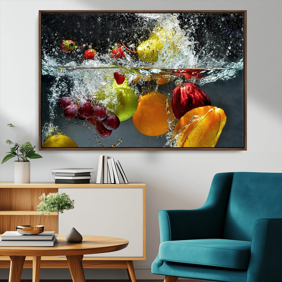 Kitchen Vegetables World Wall Art Canvas Print