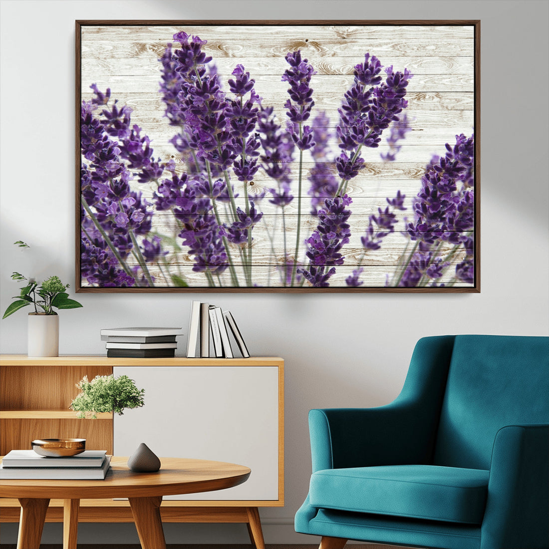 Lavender Canvas Wall Art Flower Print