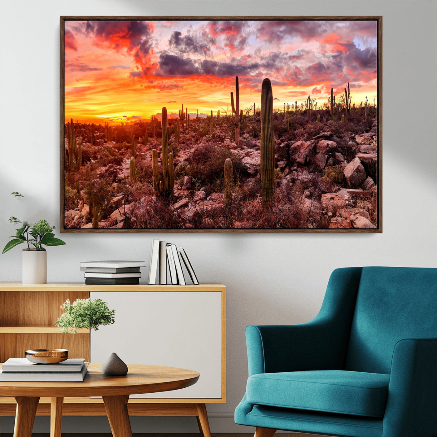 -Arizona Desert Print, Western Cowboy Wall Art Print