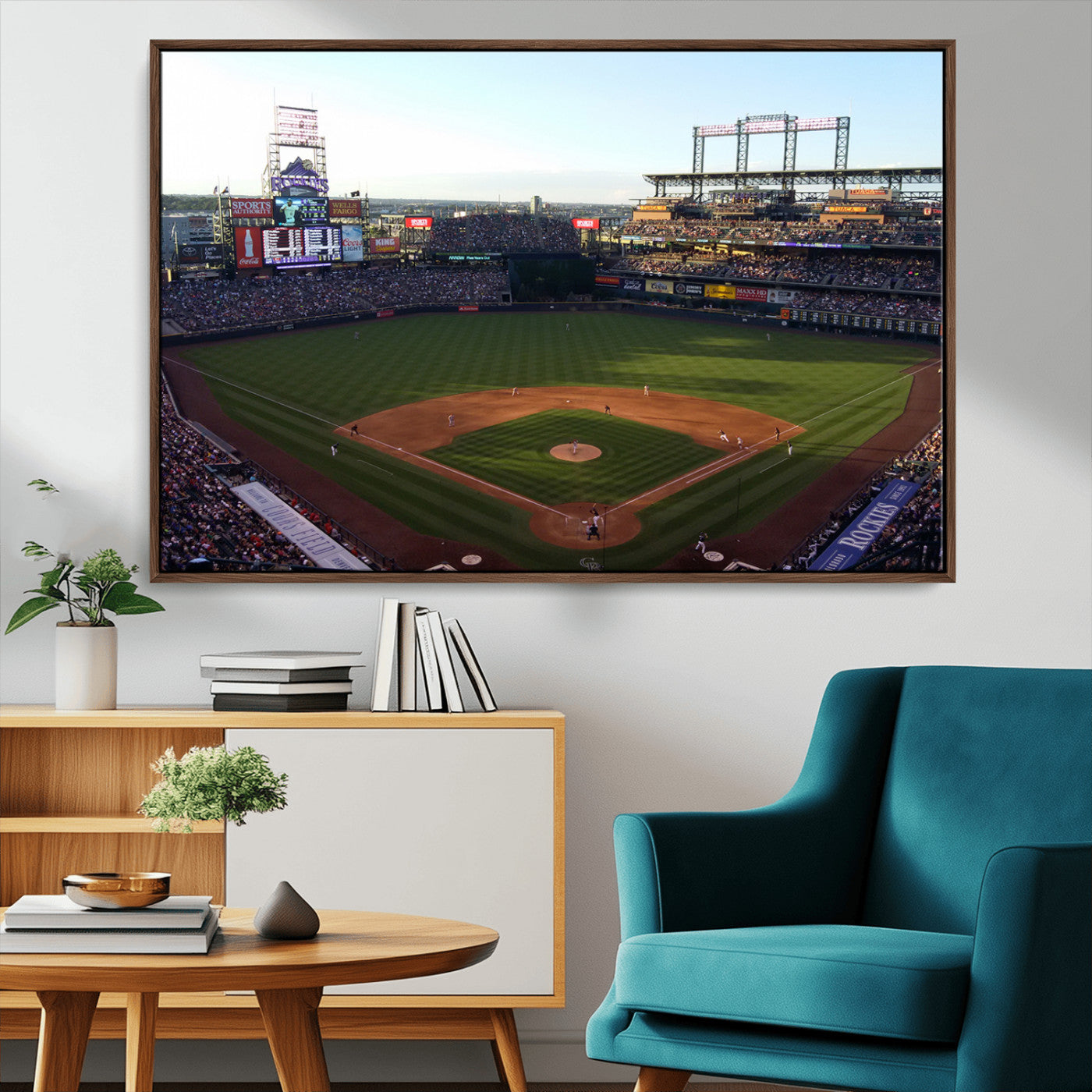 21638-MGV-CV-36X24-Colorado Rockies Coors Field Wall Art Canvas Print - MLB Baseball Stadium