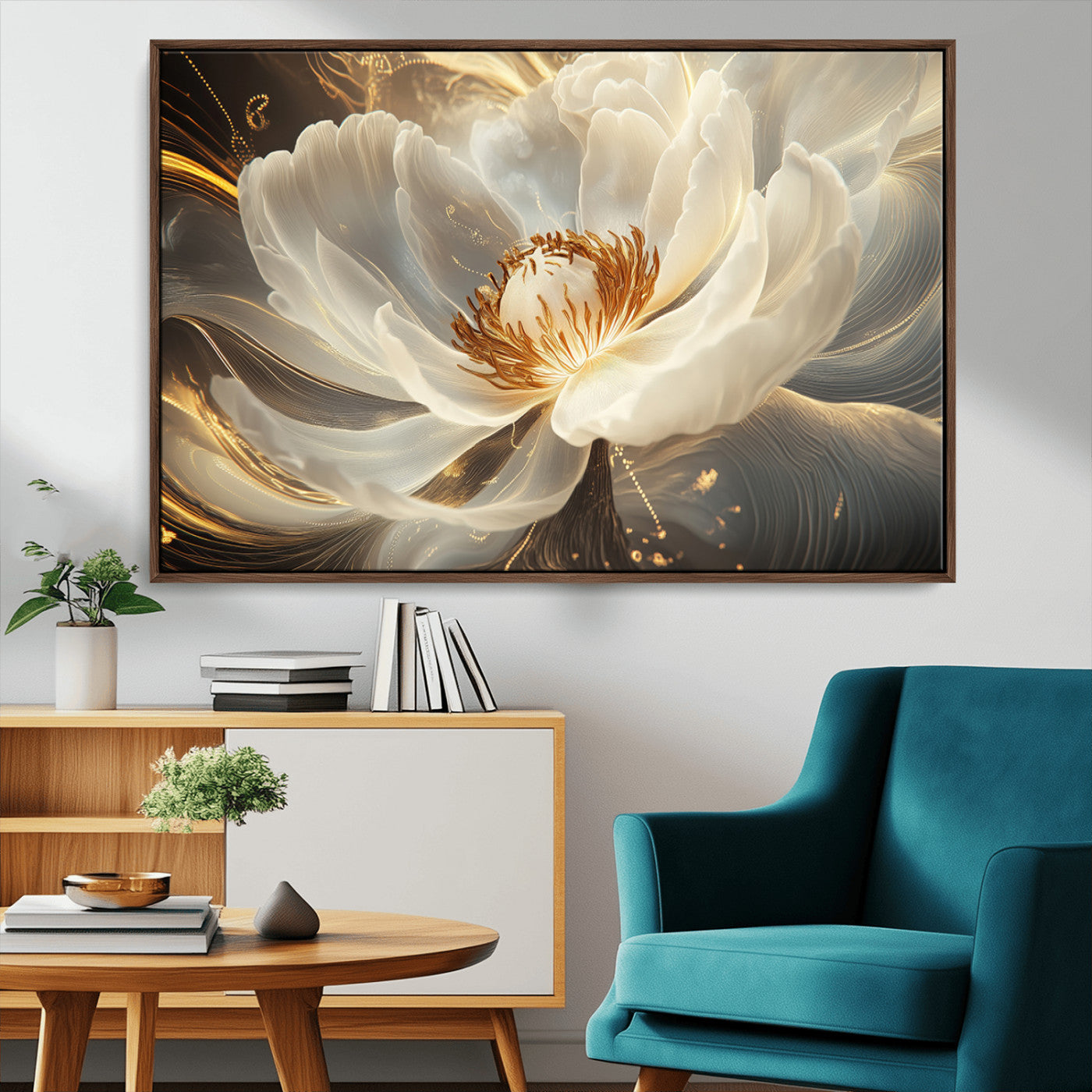88383-MGV-CV-36X24-Abstract Floral Wall Art Canvas Print