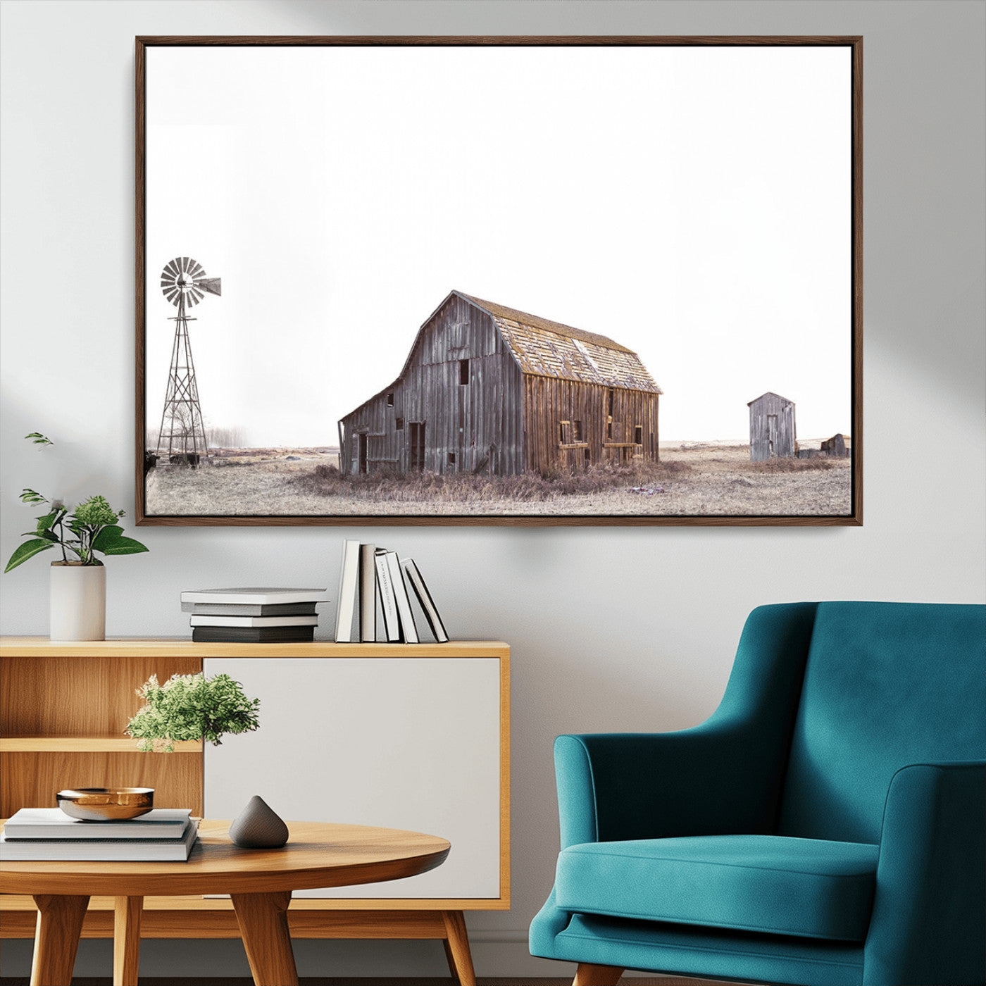 64560-MGV-CV-36X24-Farm Prints Set, Set of 6 Farmhouse Wall Art, Country House Decor