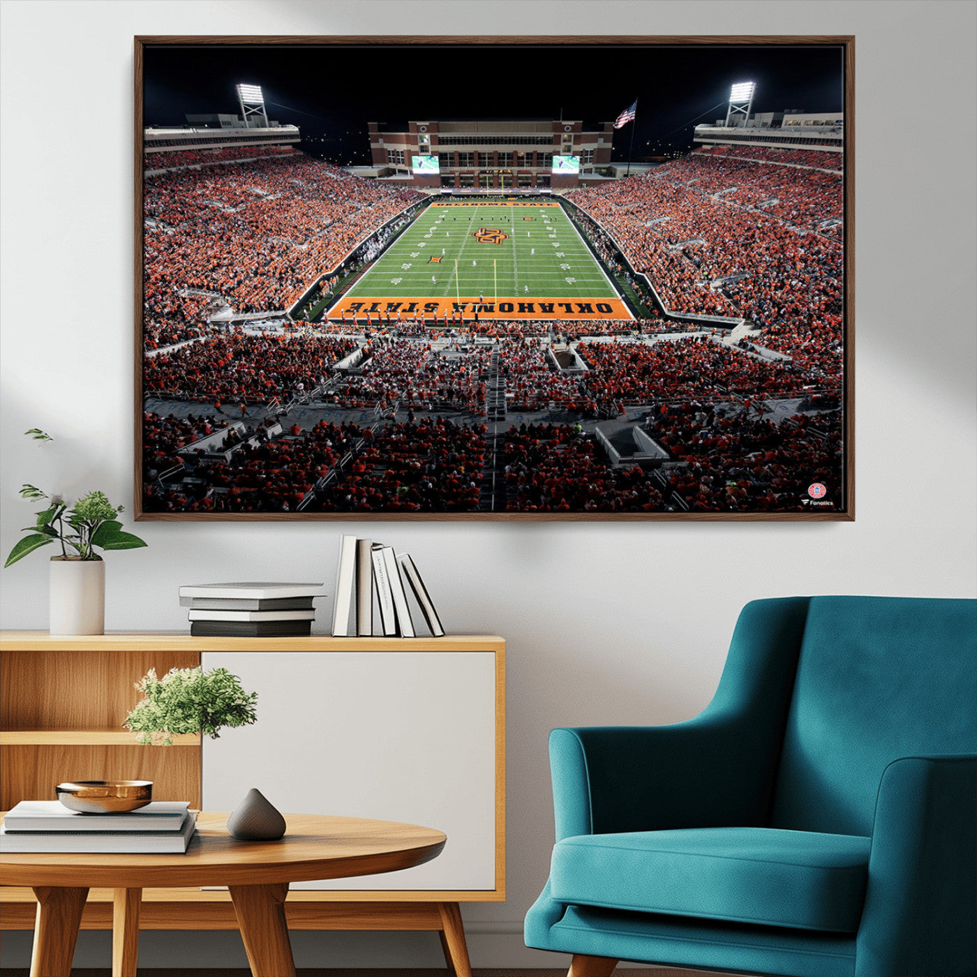 81675-MGV-CV-36X24-Oklahoma State Cowboys Canvas Print, Football Team Print - Stillwater Boone Pickens Stadium Wall Art