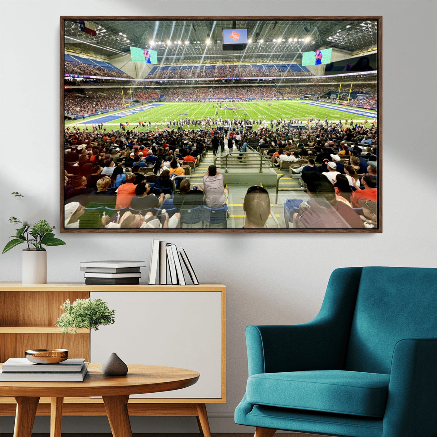 -The University of Texas at San Antonio Roadrunners Football Team Print - San Antonio Alamodome Wall