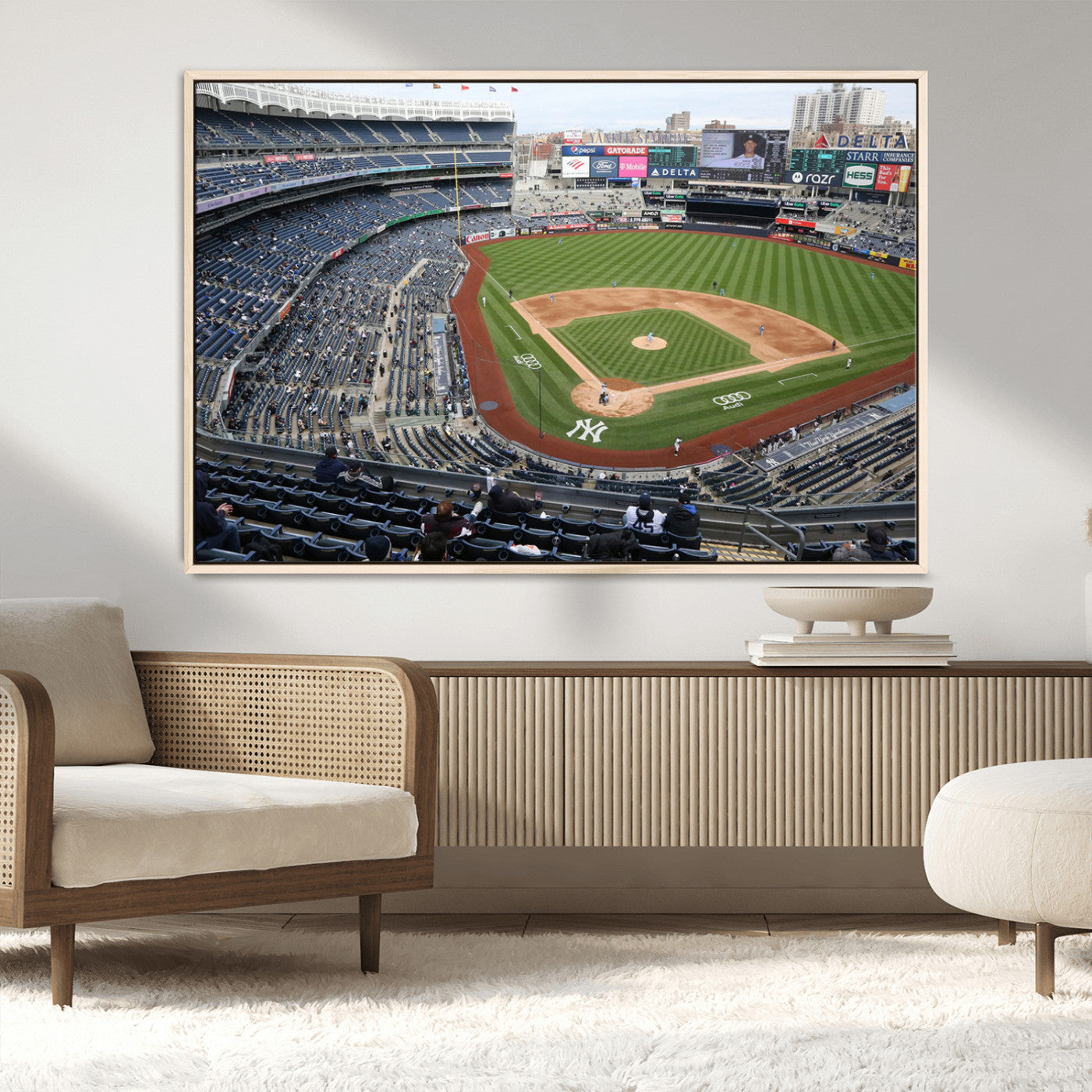 -New York Yankees Baseball Team Print - Yankee Stadium Wall Art Canvas Print