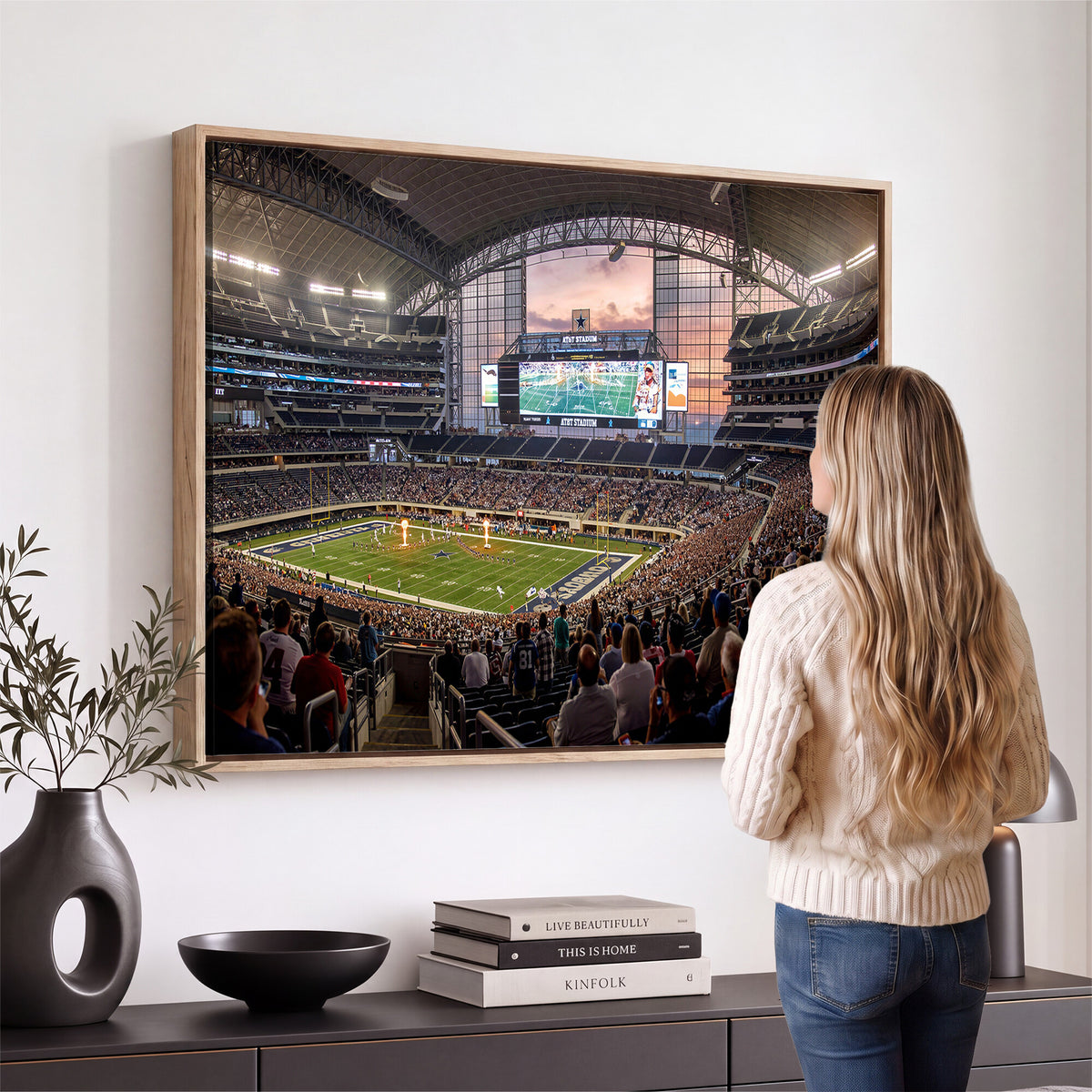 61524160-MGV-CV-36X24 - Stadium Wall Art Canvas Print
