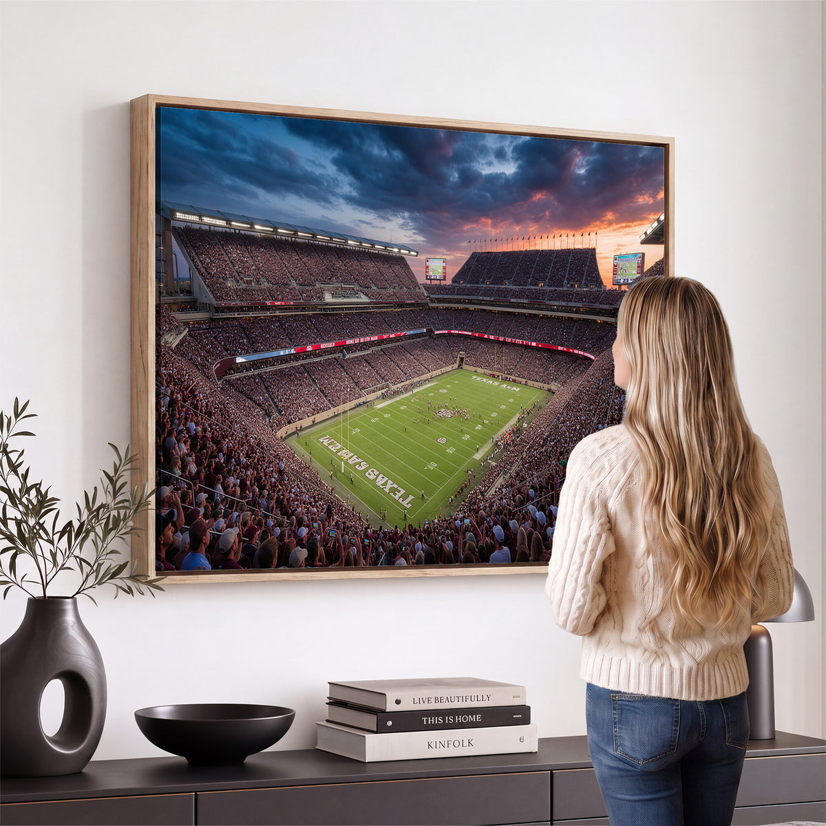 55475837-MGV-CV-36X24 - Stadium Wall Art Canvas Print