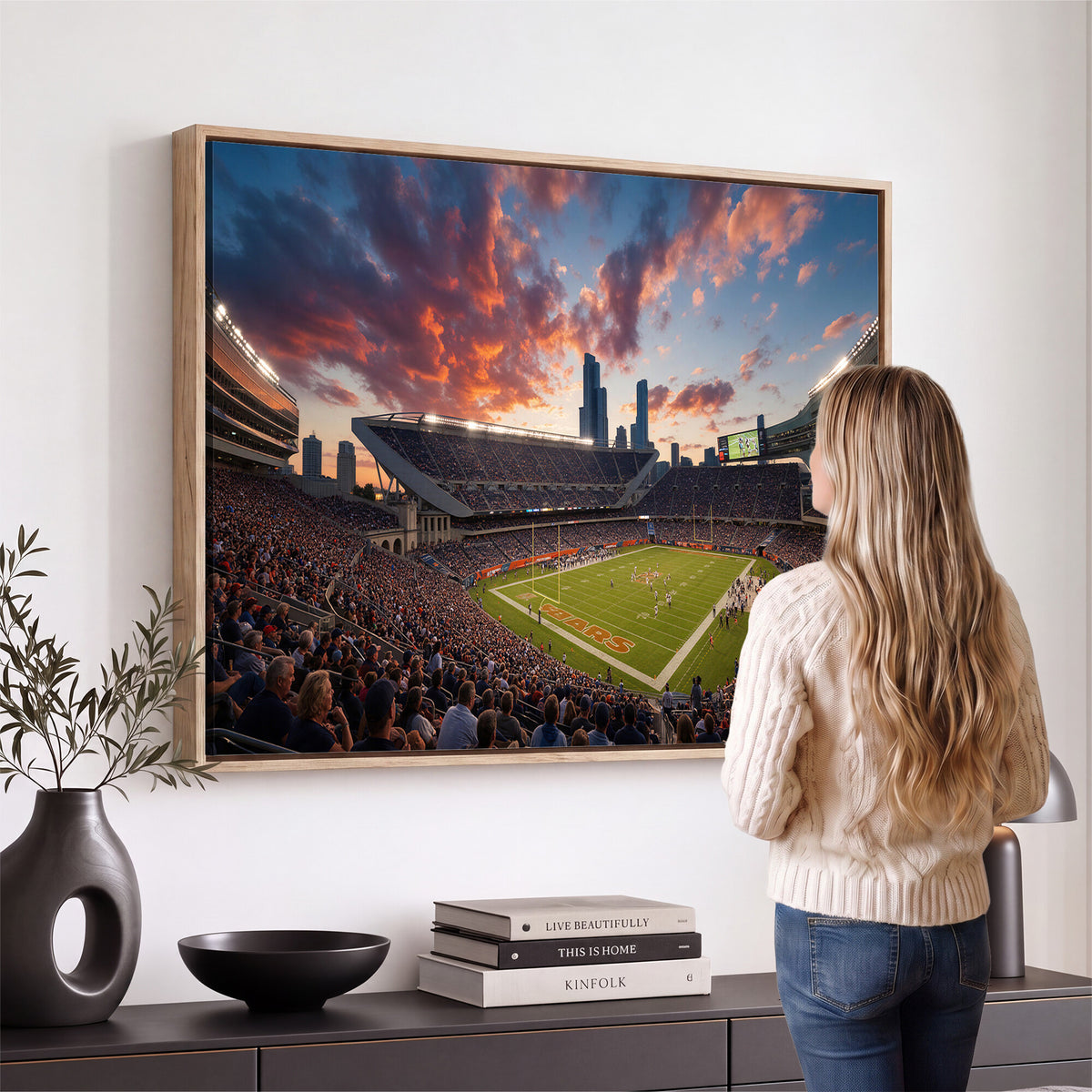 21104528-MGV-CV-36X24 - Stadium Wall Art Canvas Print