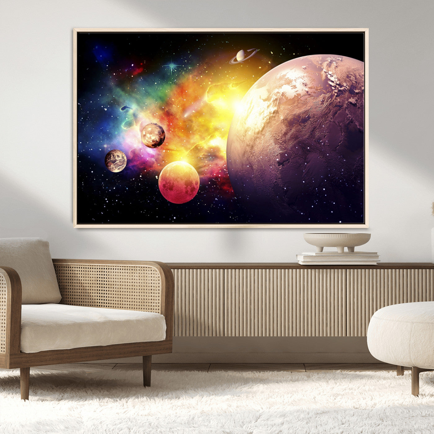 51843-MGV-FC-36X24_Natural-Space and Galaxy Canvas Print