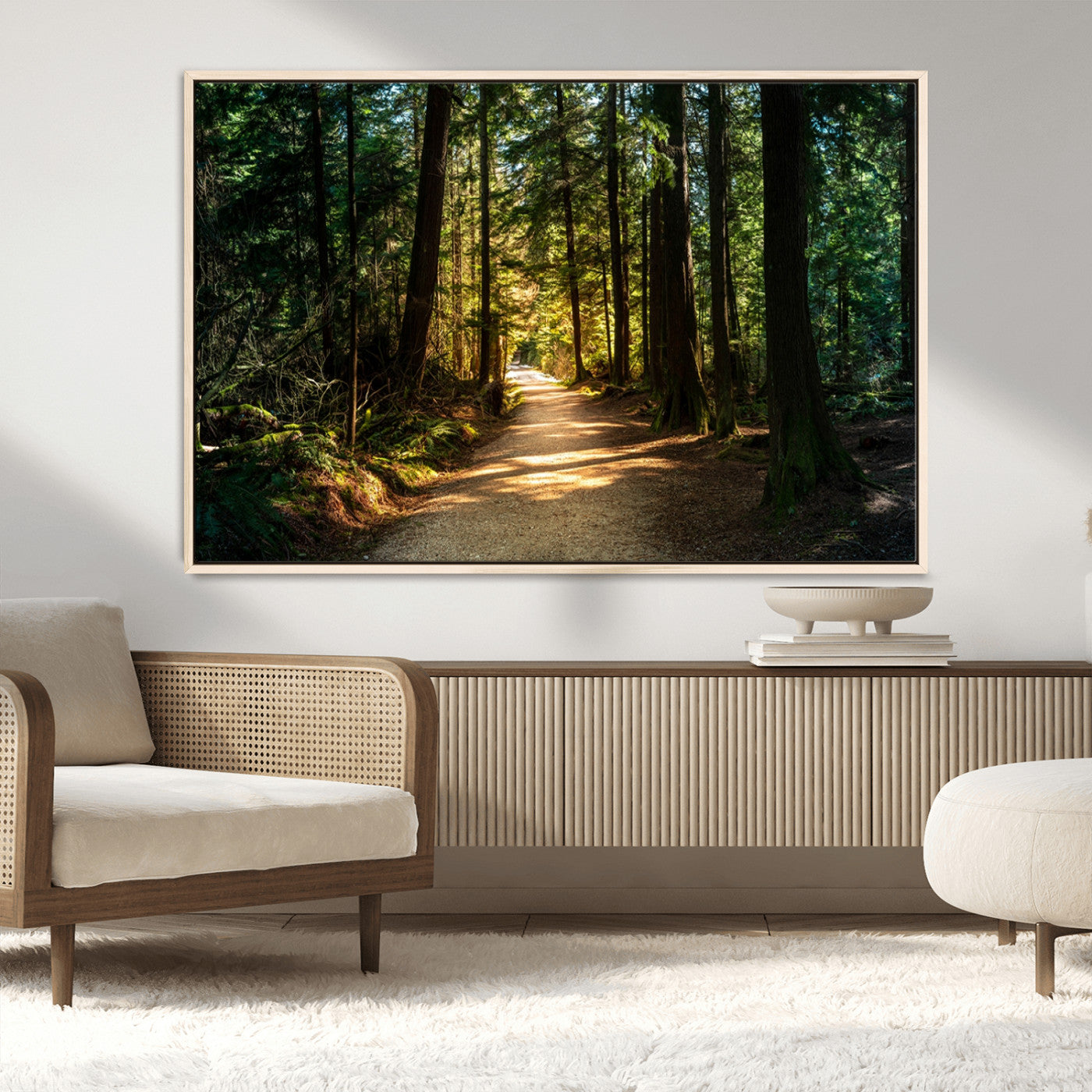 -Natural Landscape Wall Art Relaxing Forest Canvas Print