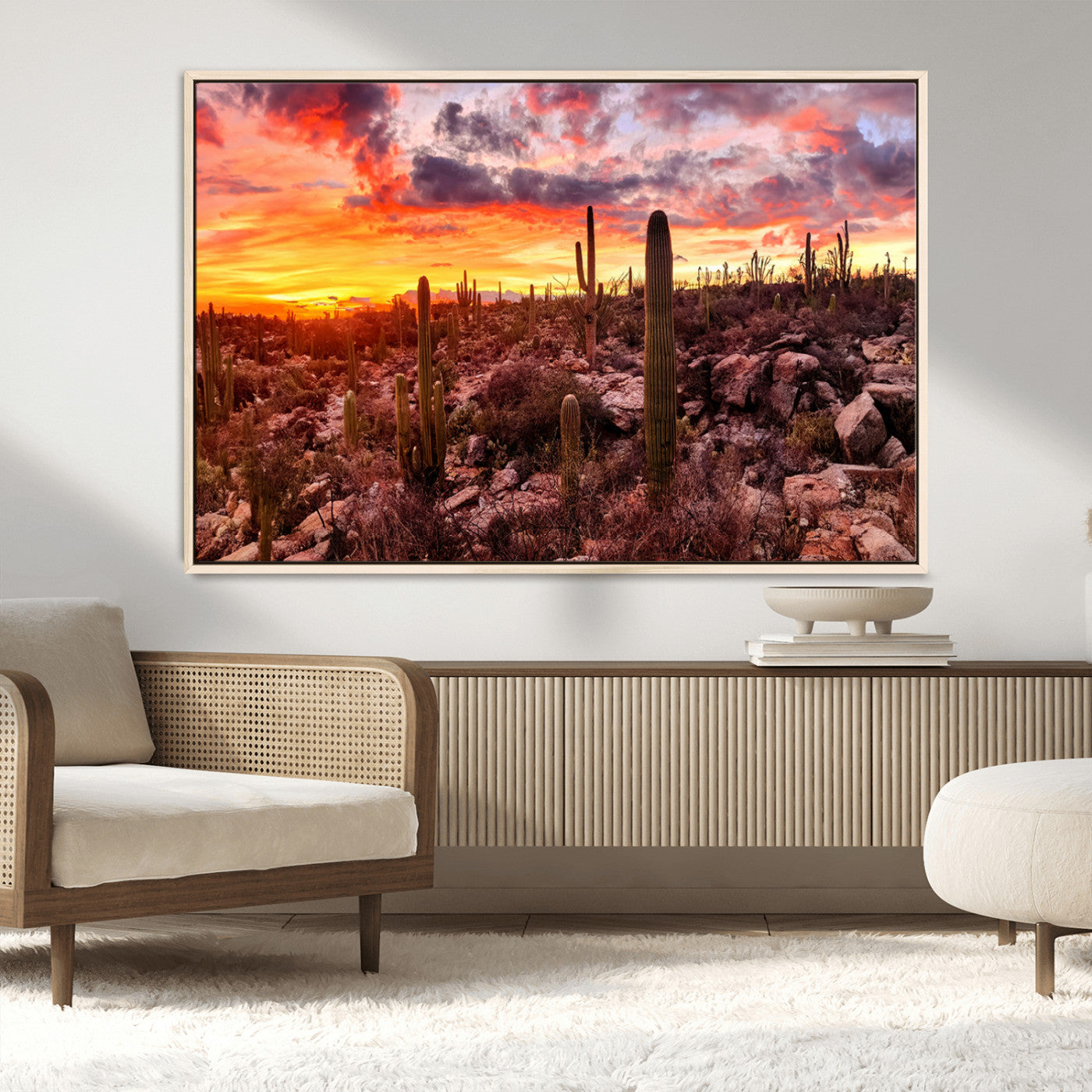 18067-MGV-FC-36X24_Natural-Arizona Desert Print, Western Cowboy Wall Art Print
