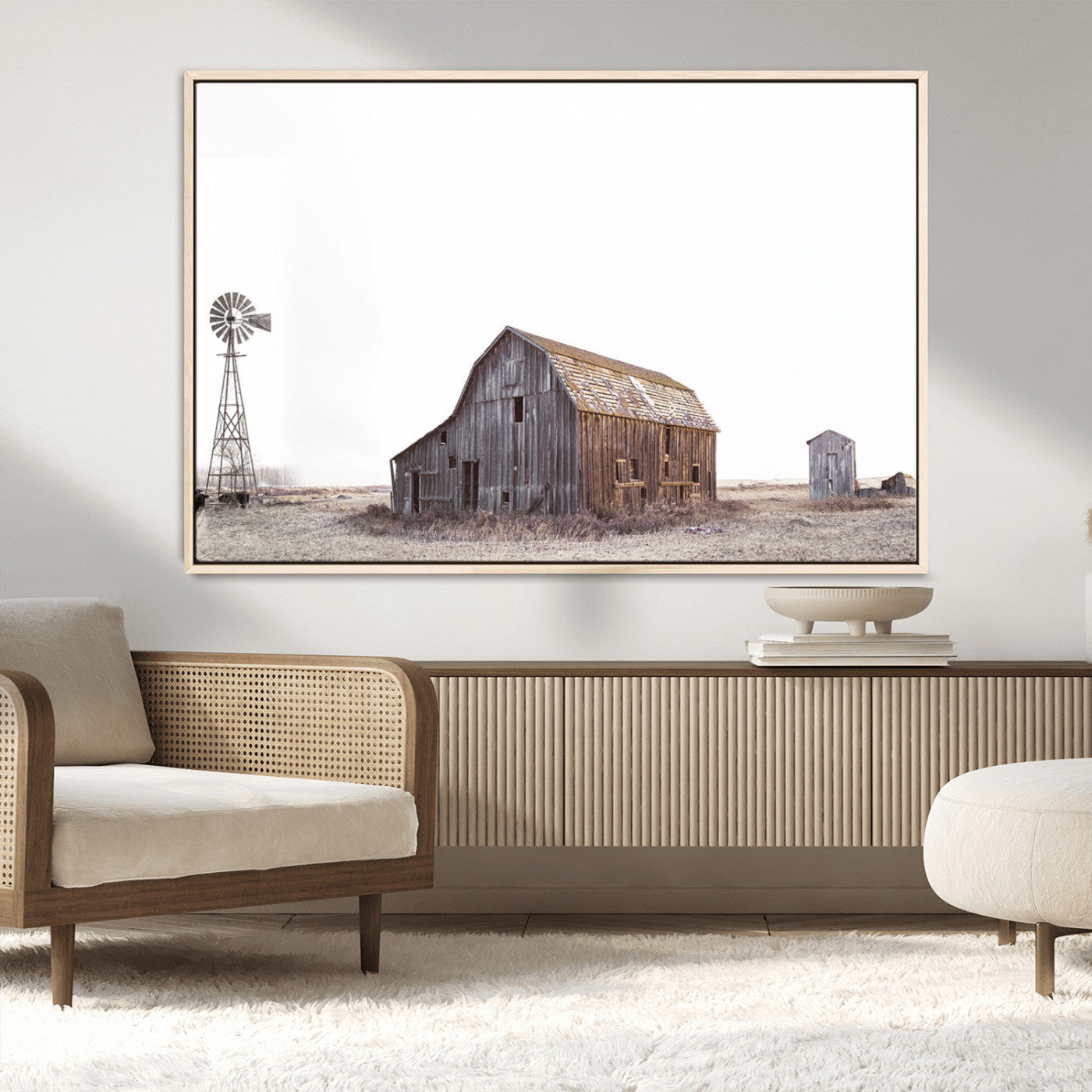 64560-MGV-CV-36X24-Farm Prints Set, Set of 6 Farmhouse Wall Art, Country House Decor