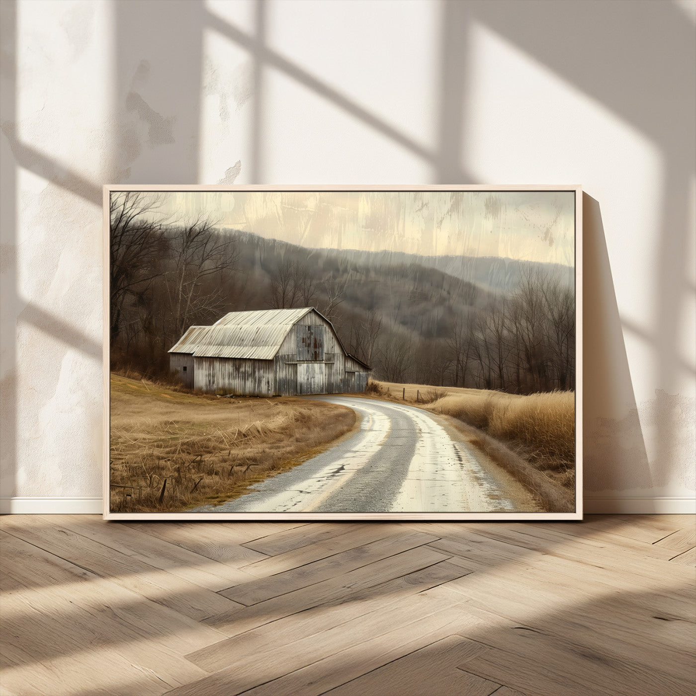10376-MGV-CV-36X24-Vintage Barn for Farmhouse Wall Decor Canvas Print