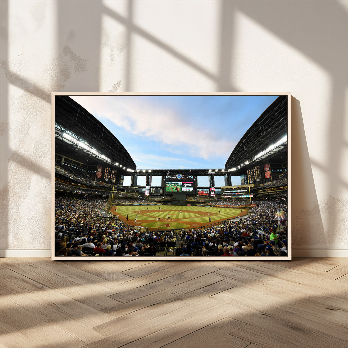 92672-MGV-CV-36X24-Arizona Diamondbacks Team Print - Phoenix Chase Field Stadium Wall Art Canvas Print