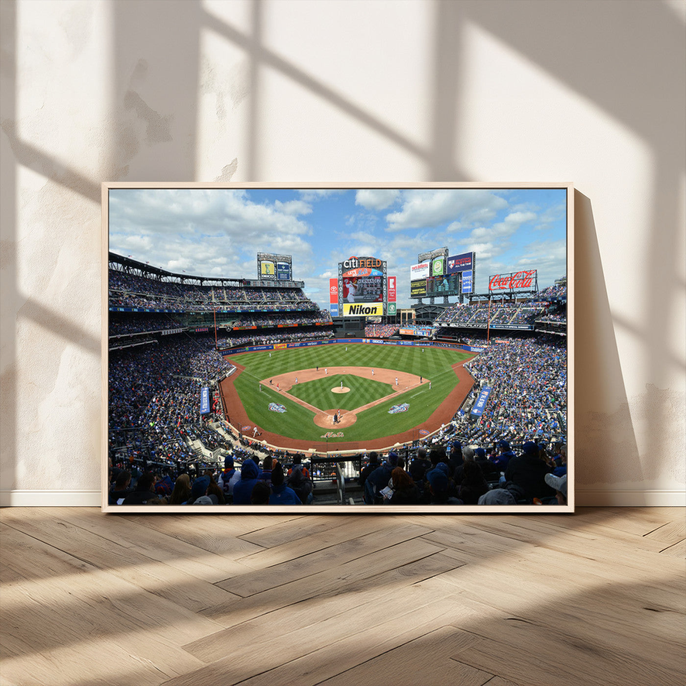 22910-MGV-CV-36X24-New York Mets Baseball Team Print - Citi Field Stadium Wall Art Canvas Print