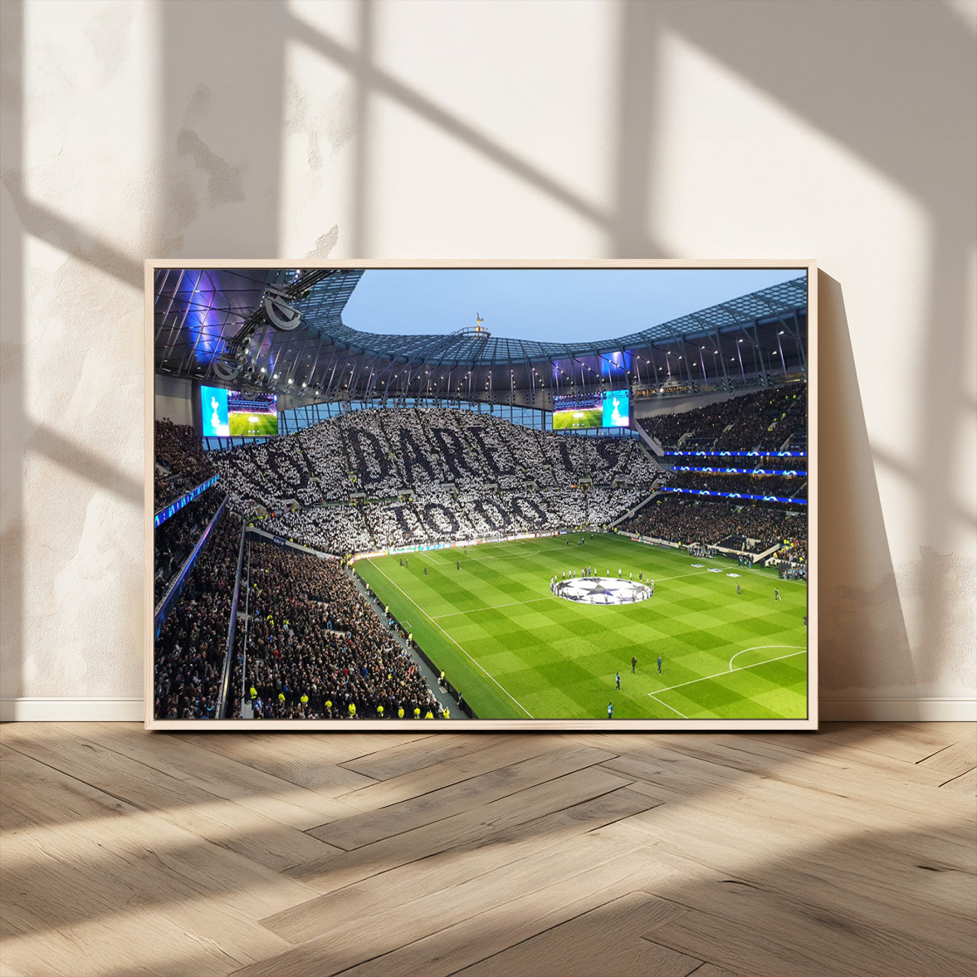 -Tottenham Hotspur Stadium Canvas Print, Match Day Triple Canvas Wall Art - Premier League Football