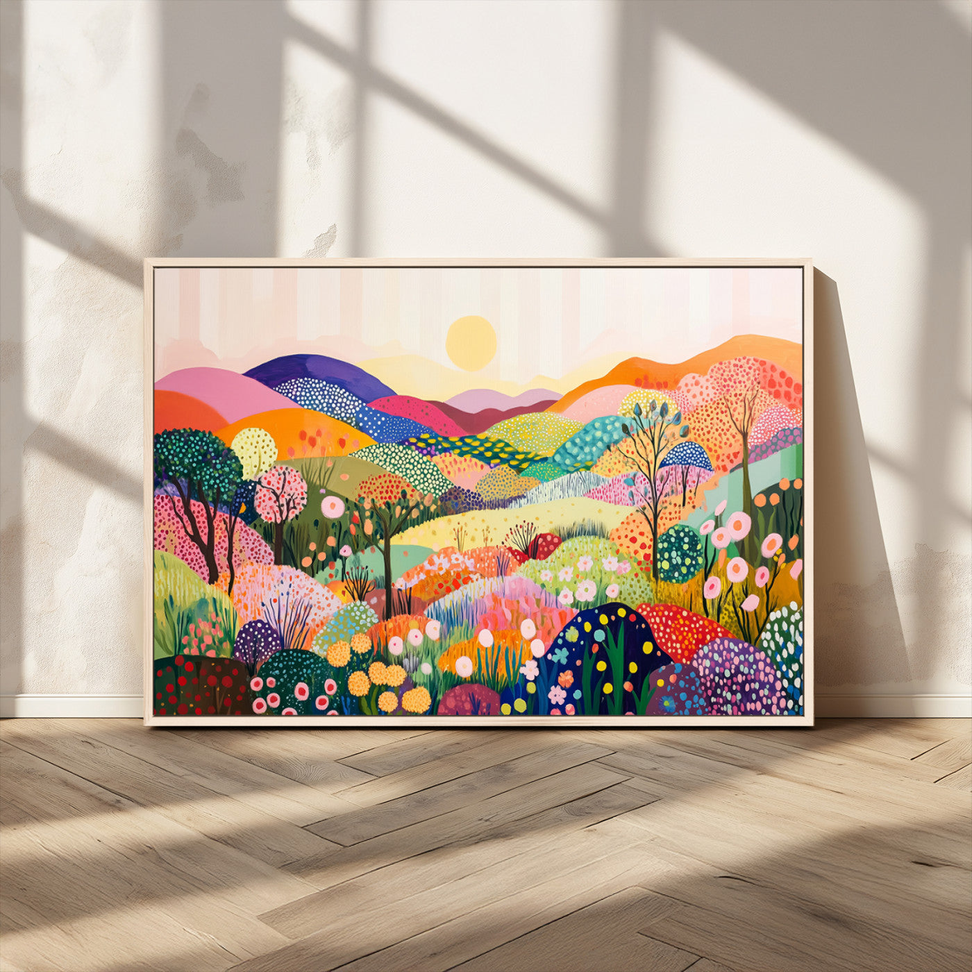 63198-MGV-CV-36X24-Yayoi Kusama 1986 Wall Art Print – Yayoi Kusama Wabi Sabi Japanese Wall Art Print - Vibrant Abstract