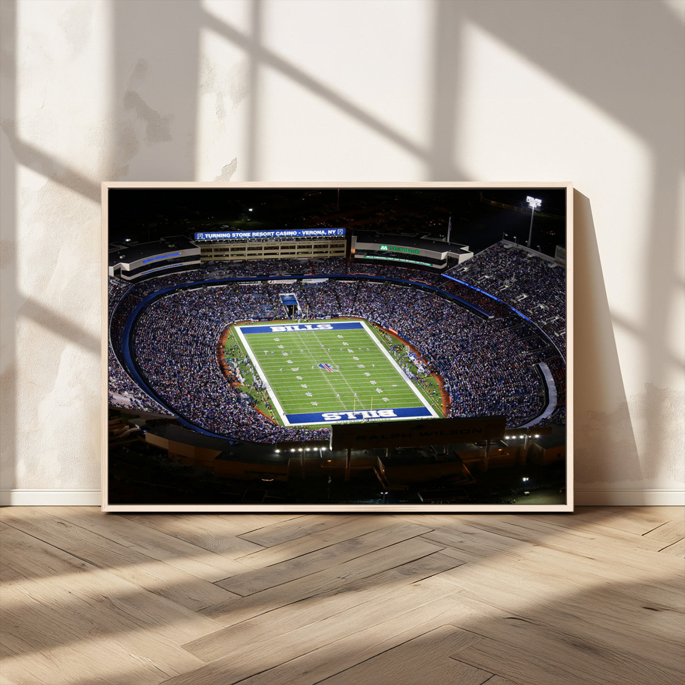 19030-MGV-CV-36X24-Buffalo Bills NFL Football Team Print - Highmark Stadium Wall Art Canvas Print