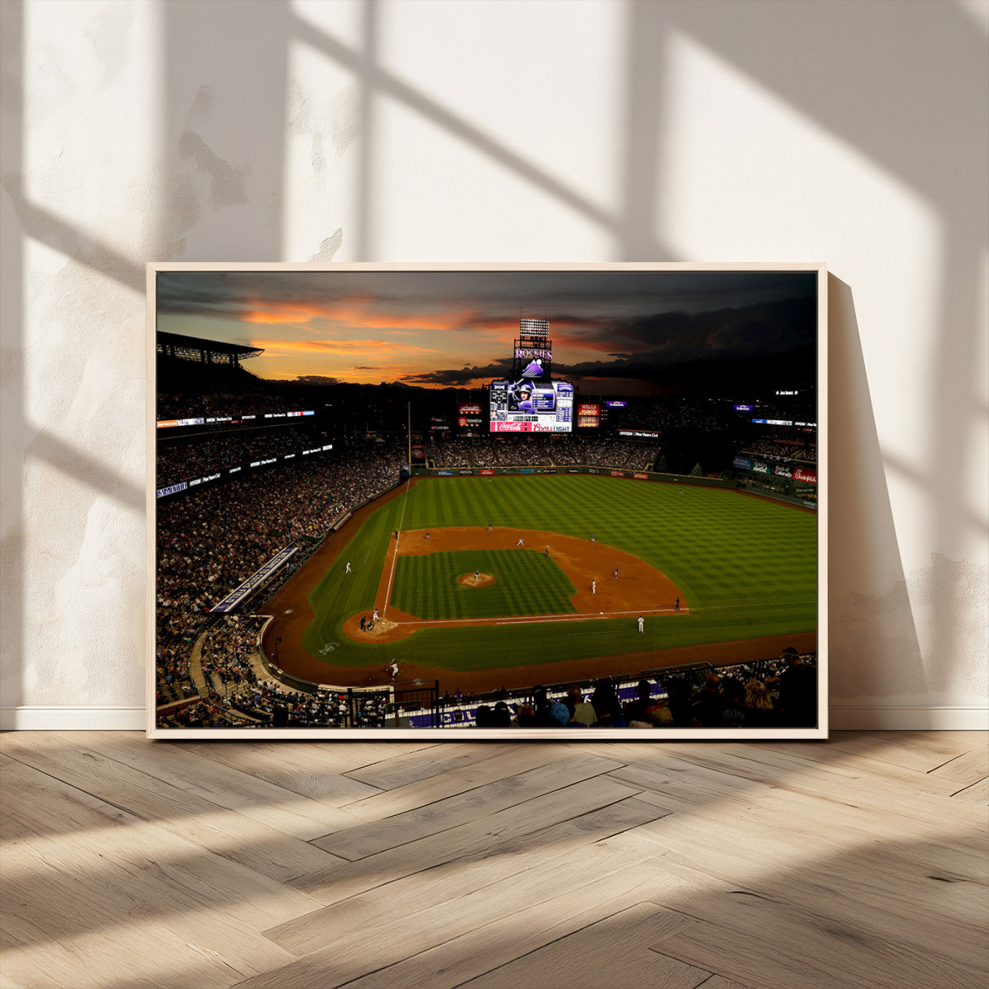 -Colorado Rockies Coors Field Wall Art Canvas Print - MLB Baseball Stadium