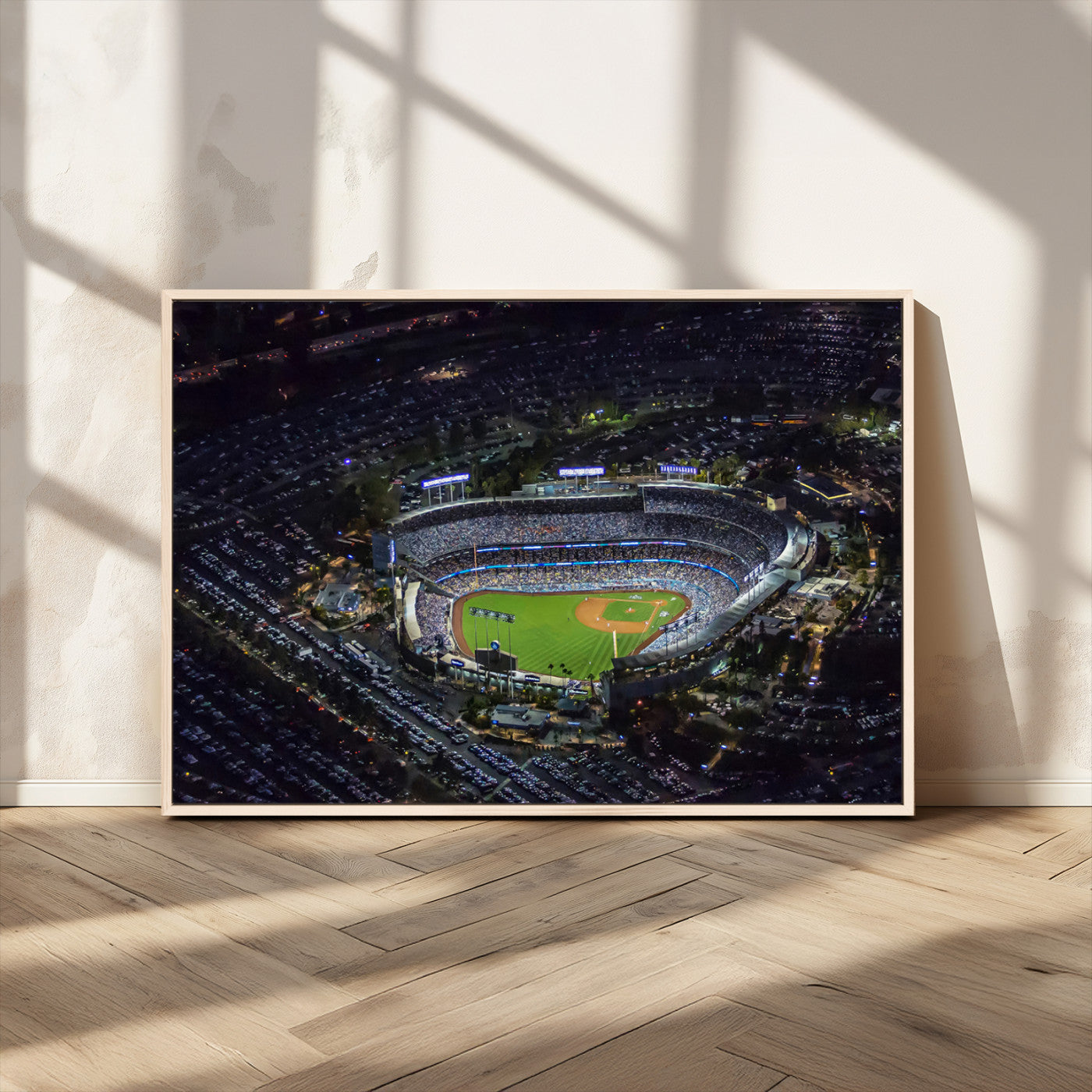 20932-MGV-CV-36X24-Los Angeles Dodgers Dodger Stadium Wall Art Canvas Print - MLB Baseball Stadium