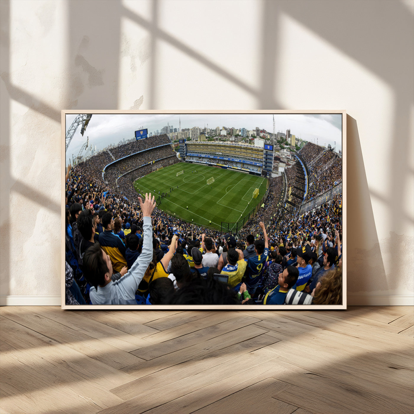 23173-MGV-CV-36X24-Boca Juniors Soccer Team Print - Buenos Aires Bombonera Stadium Wall Art Canvas Print