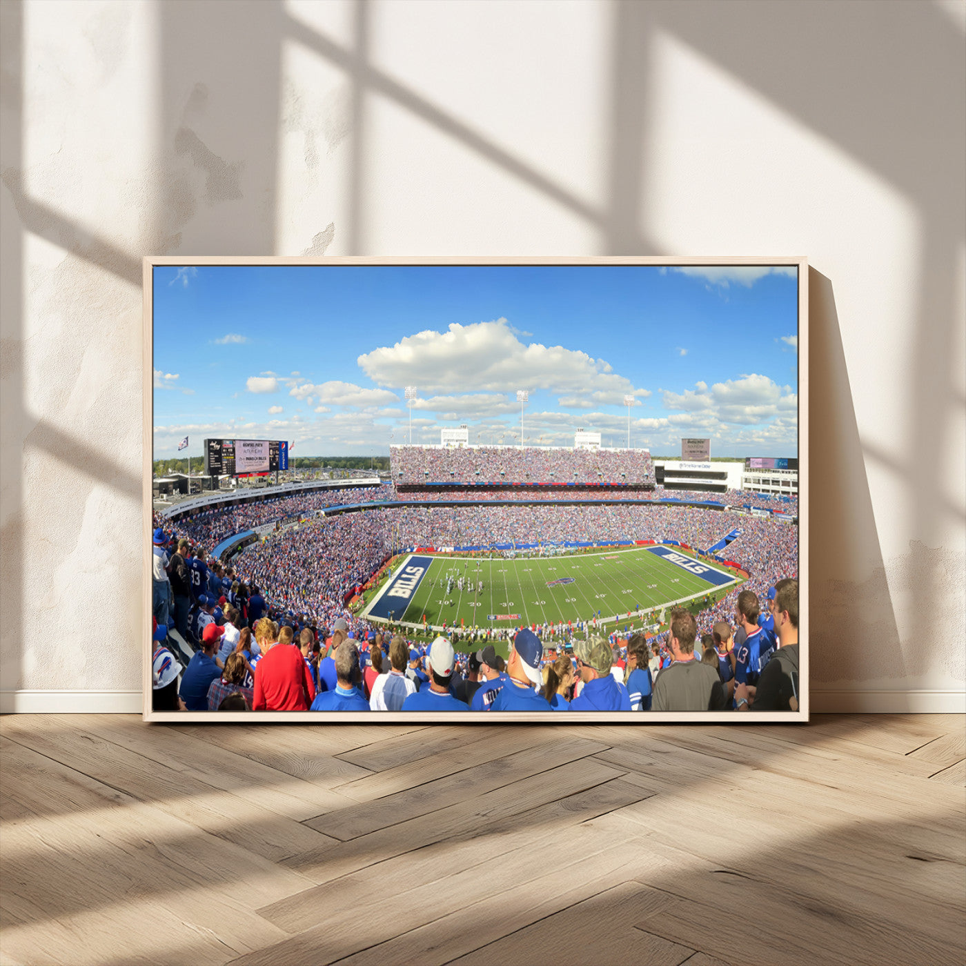 35302-MGV-CV-36X24-Buffalo Bills NFL Football Team Print - Buffalo Highmark Stadium Wall Art Canvas Print
