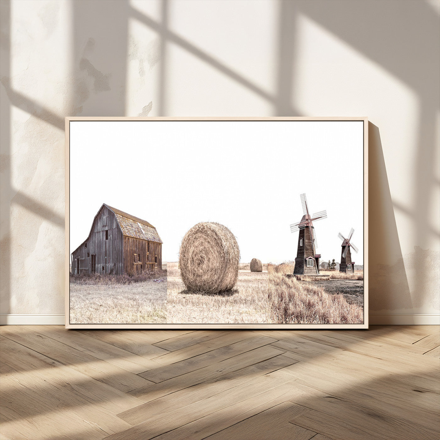 94971-MGV-CV-36X24-Farm Prints Set, Set of 3 Farmhouse Wall Art, Country House Decor