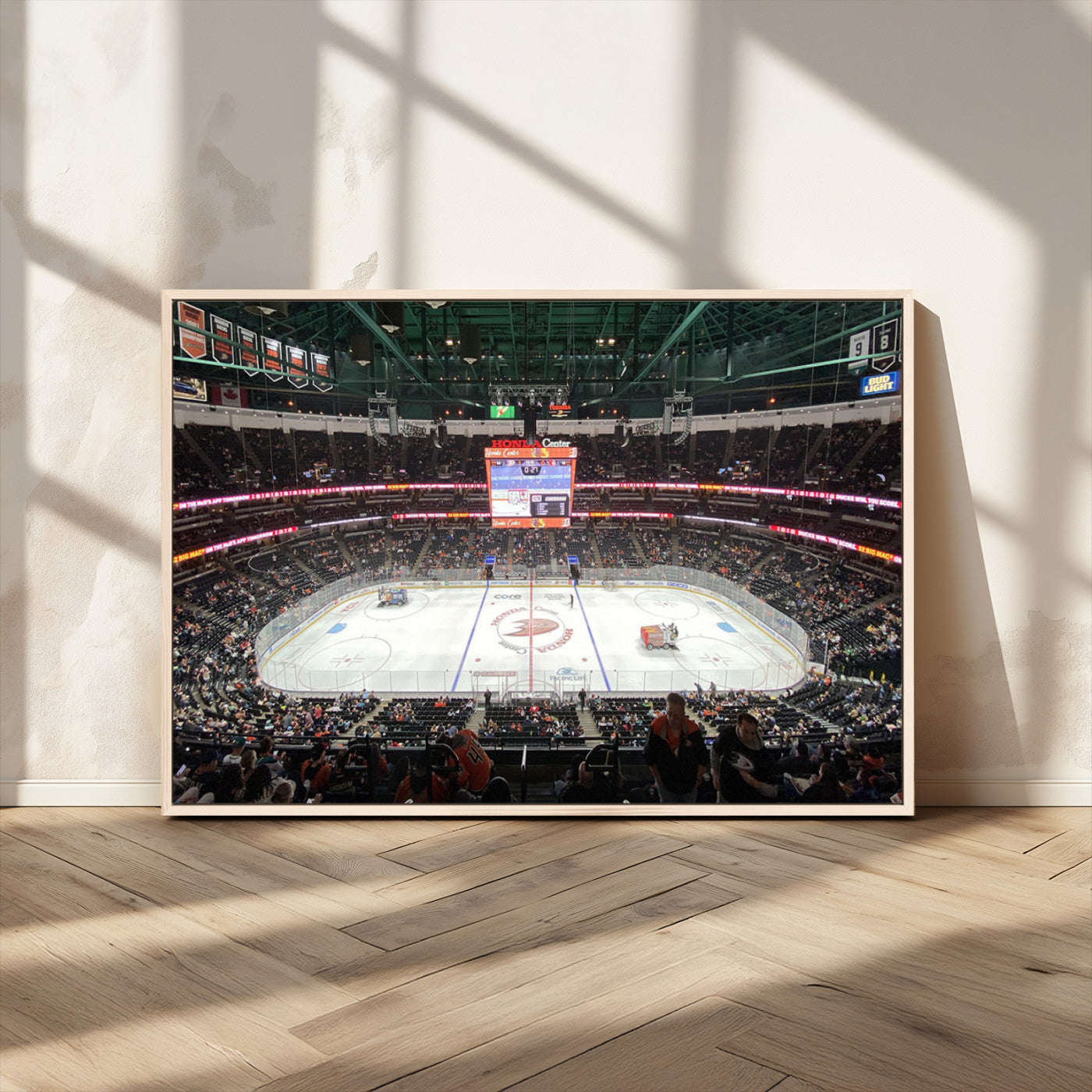 -Honda Center California Anaheim Ducks Ice Hockey Stadium Canvas Print Wall Art