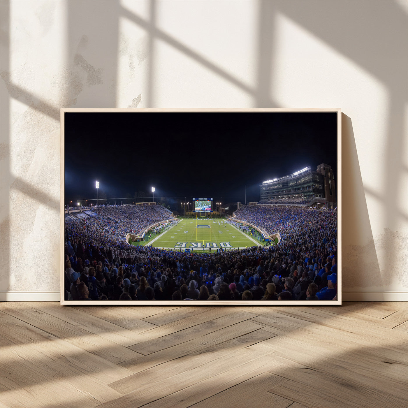 21070-MGV-CV-36X24-Duke University Blue Devils Football Team Print - Durham Wallace Wade Stadium Wall Art Canvas Print