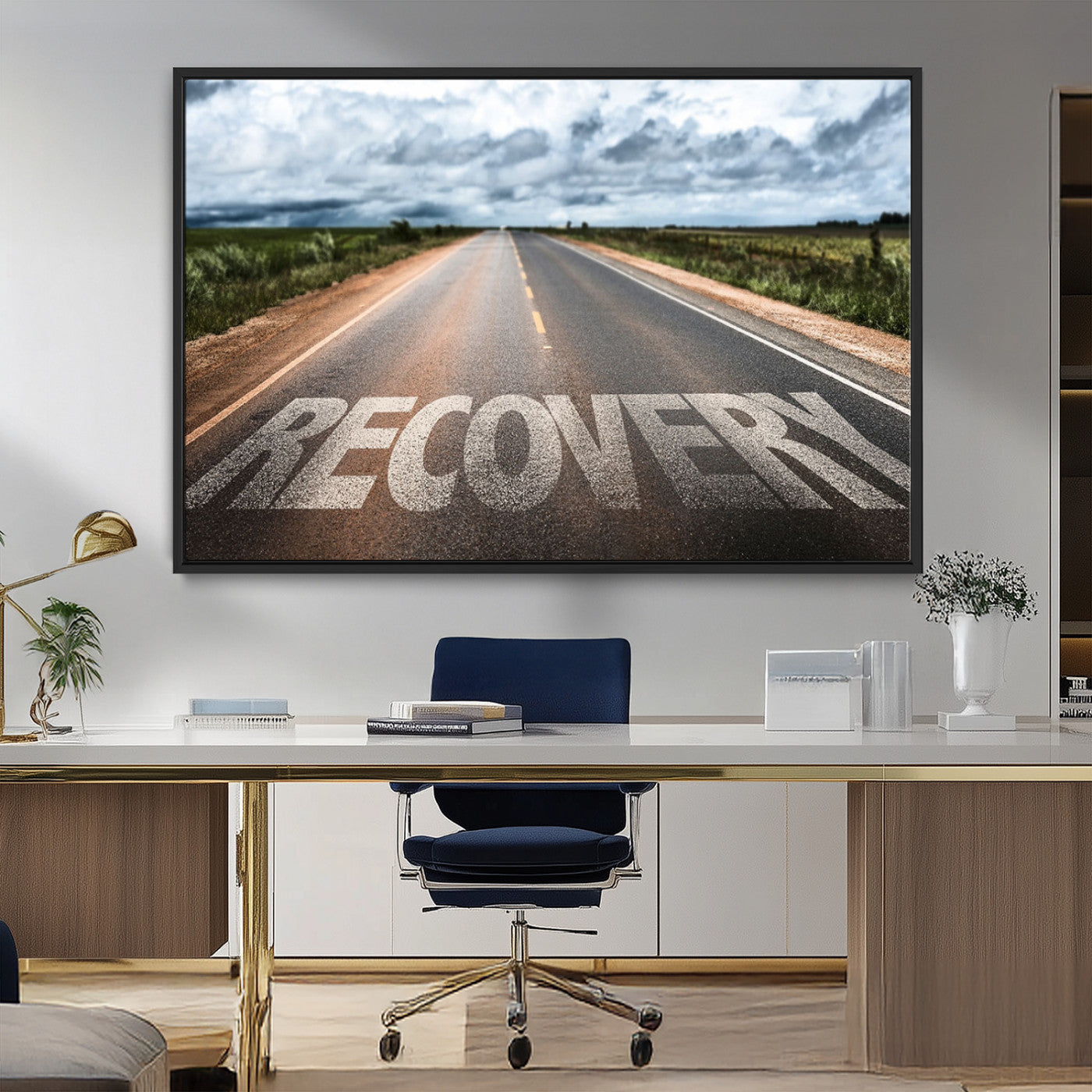 50743-MGV-CV-36X24-Recovery Road Wall Art Canvas Print