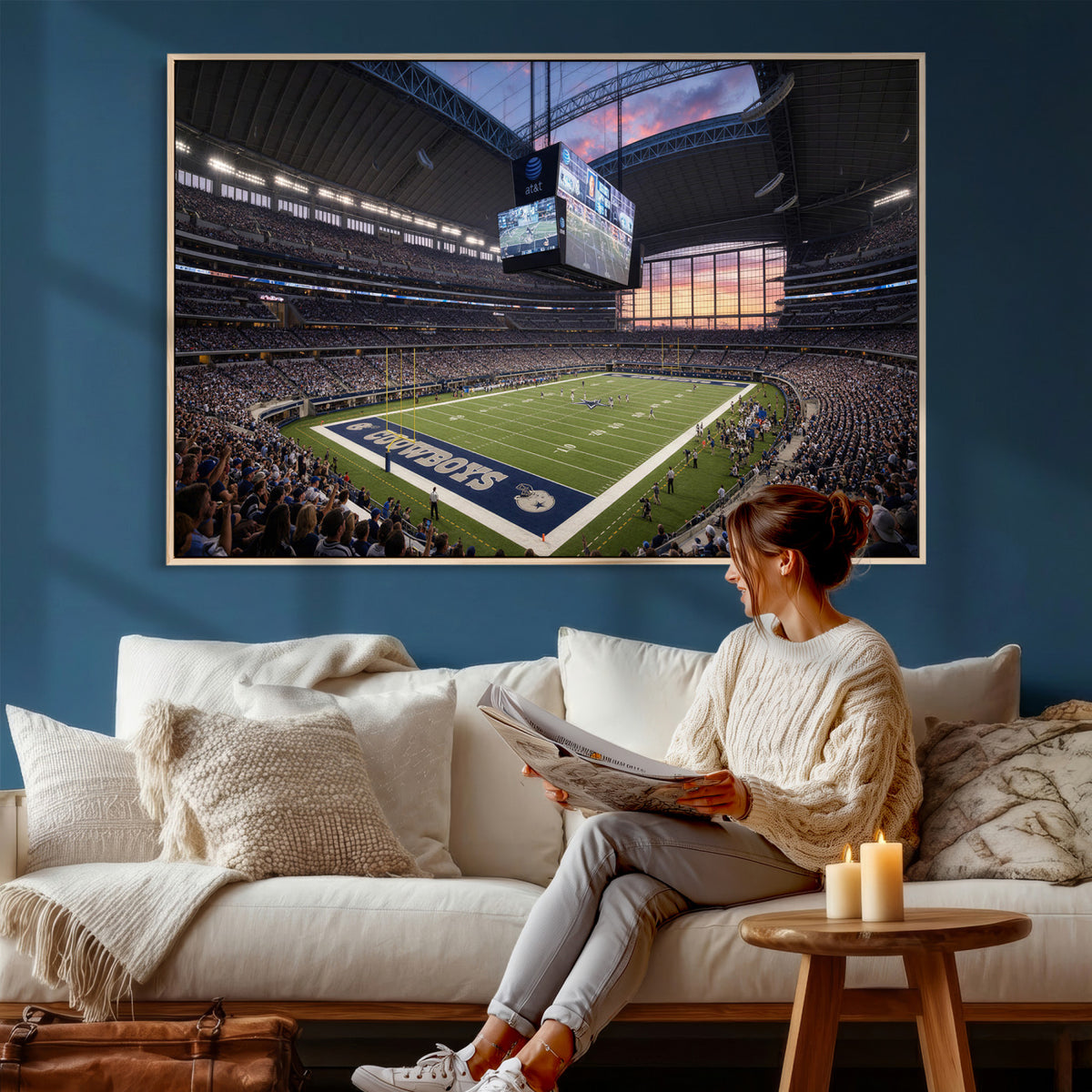 25449193-MGV-CV-36X24 - Stadium Wall Art Canvas Print