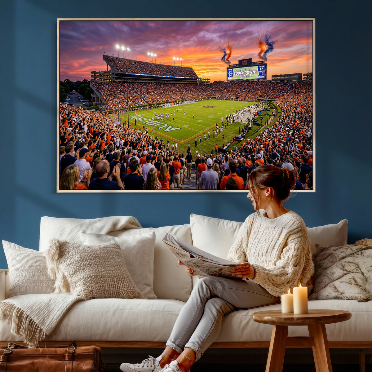 77756715-MGV-CV-36X24 - Stadium Wall Art Canvas Print