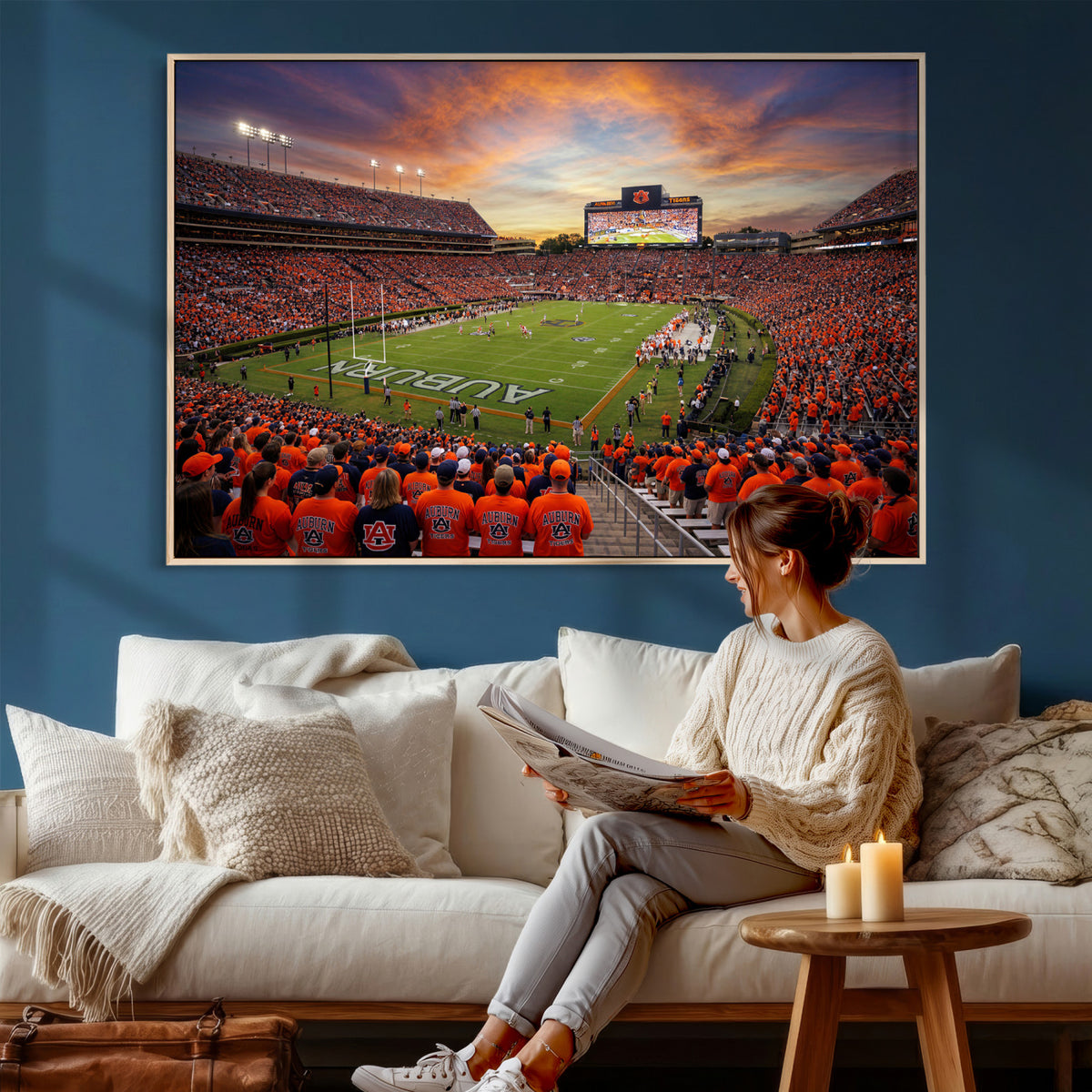46347891-MGV-CV-36X24 - Stadium Wall Art Canvas Print