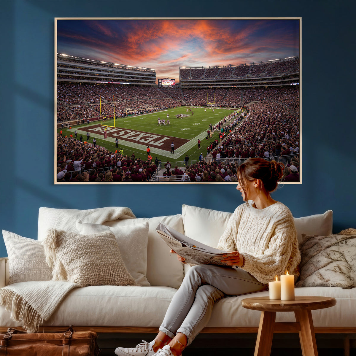 44328991-MGV-CV-36X24 - Stadium Wall Art Canvas Print
