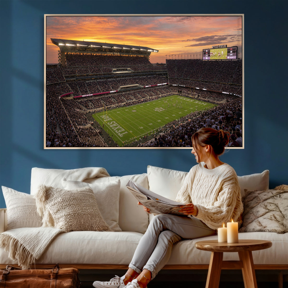 77401853-MGV-CV-36X24 - Stadium Wall Art Canvas Print