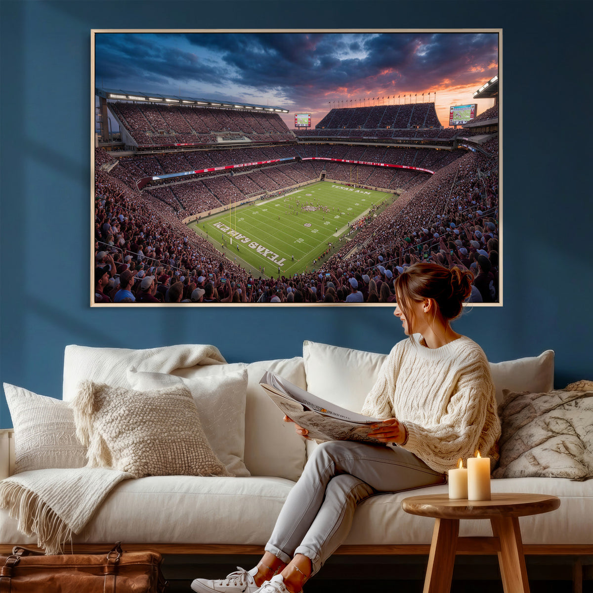 55475837-MGV-CV-36X24 - Stadium Wall Art Canvas Print