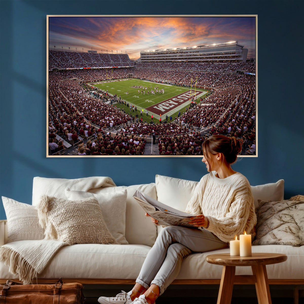 66624578-MGV-CV-36X24 - Stadium Wall Art Canvas Print